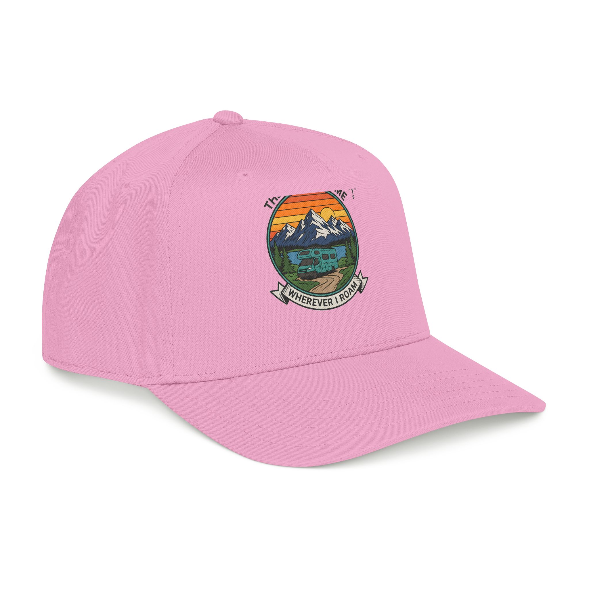2129351539601598132_2048.jpeg Baseball Cap — "The Road Is Home, Wherever I Roam"