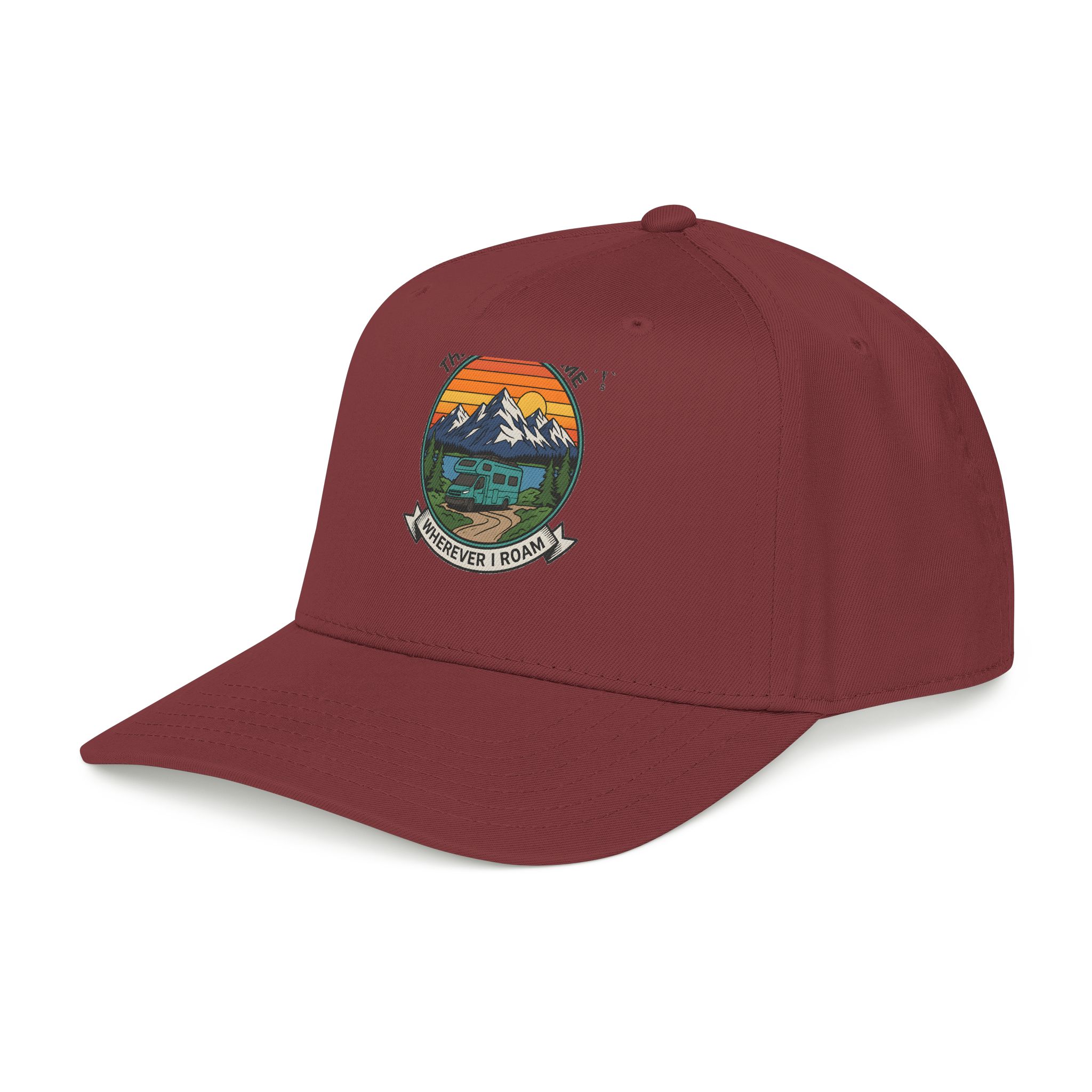 2217034205049343597_2048.jpeg Baseball Cap — "The Road Is Home, Wherever I Roam"
