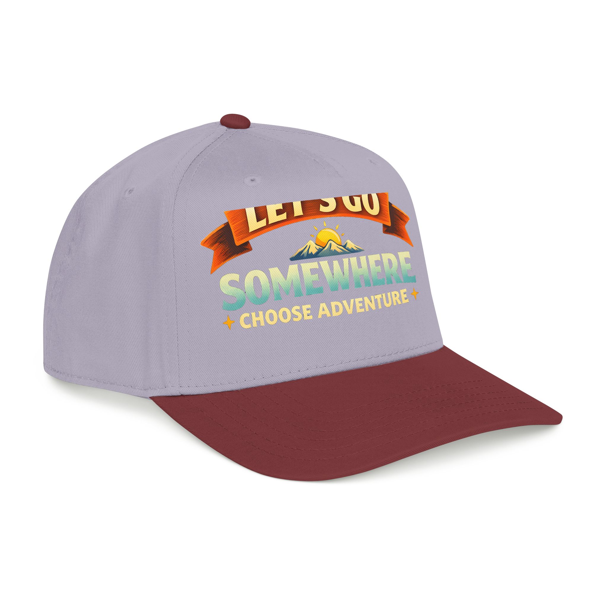Baseball Cap - "Lets Go Somewhere" Design Scenic-Line