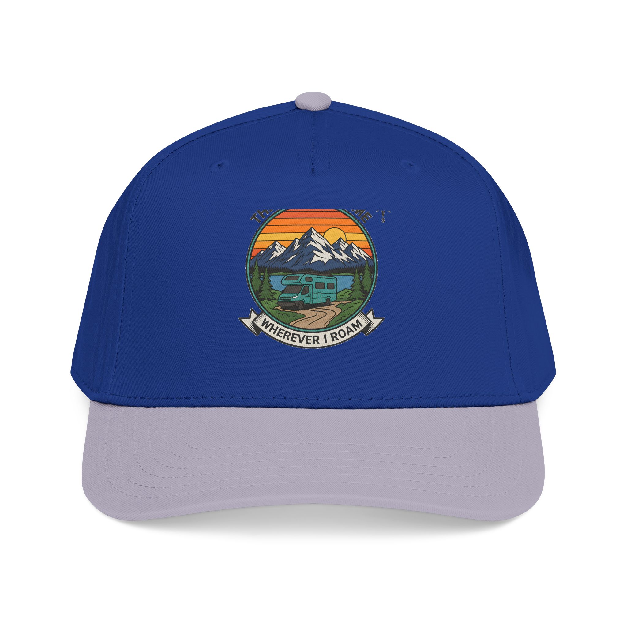 2429458849858527458_2048.jpeg Baseball Cap — "The Road Is Home, Wherever I Roam"