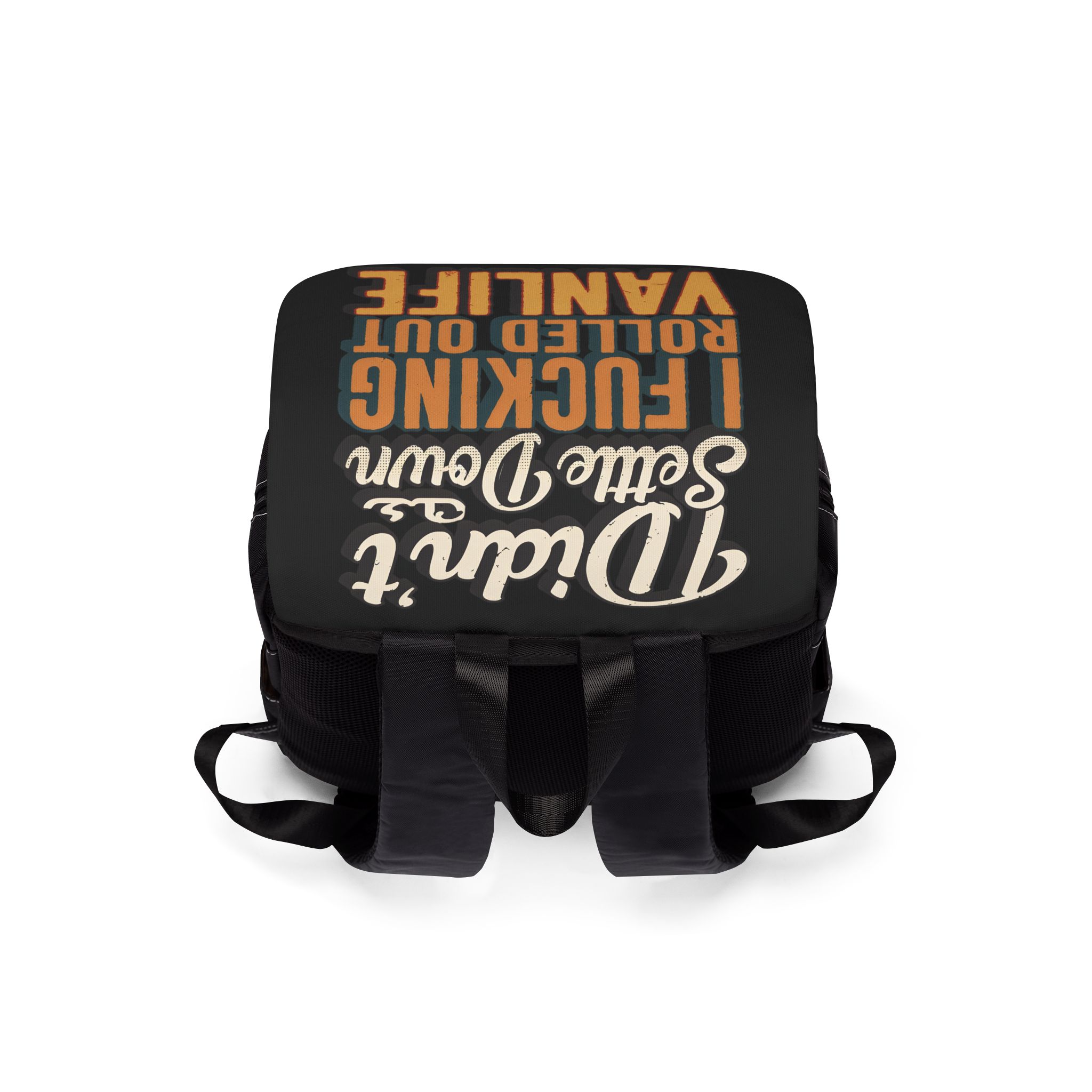 2434415512591100231_2048.jpeg Unisex Casual Shoulder Backpack — "Dind´t Settle Down" Design F**K-Line