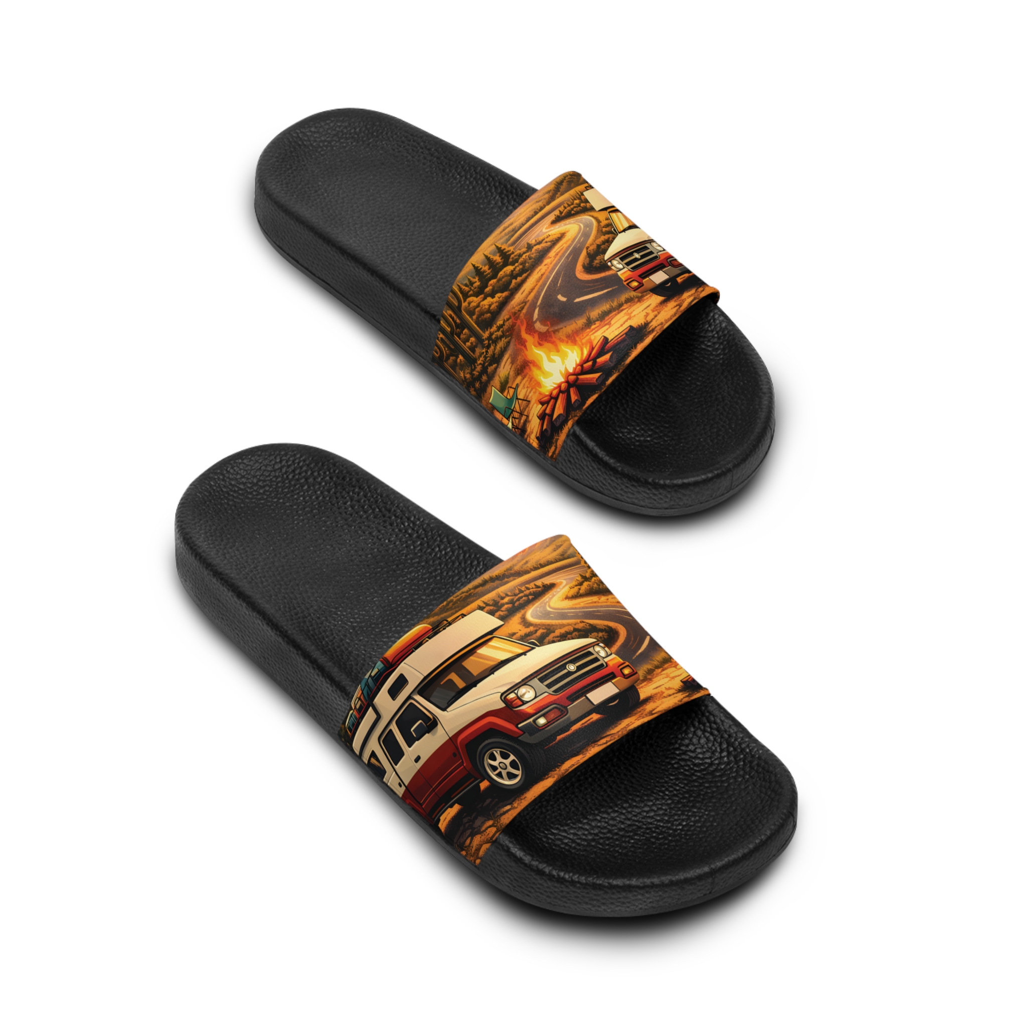 Men's Slide Sandals — 4x4 Camper Vibes for Men (Scenic-Line)