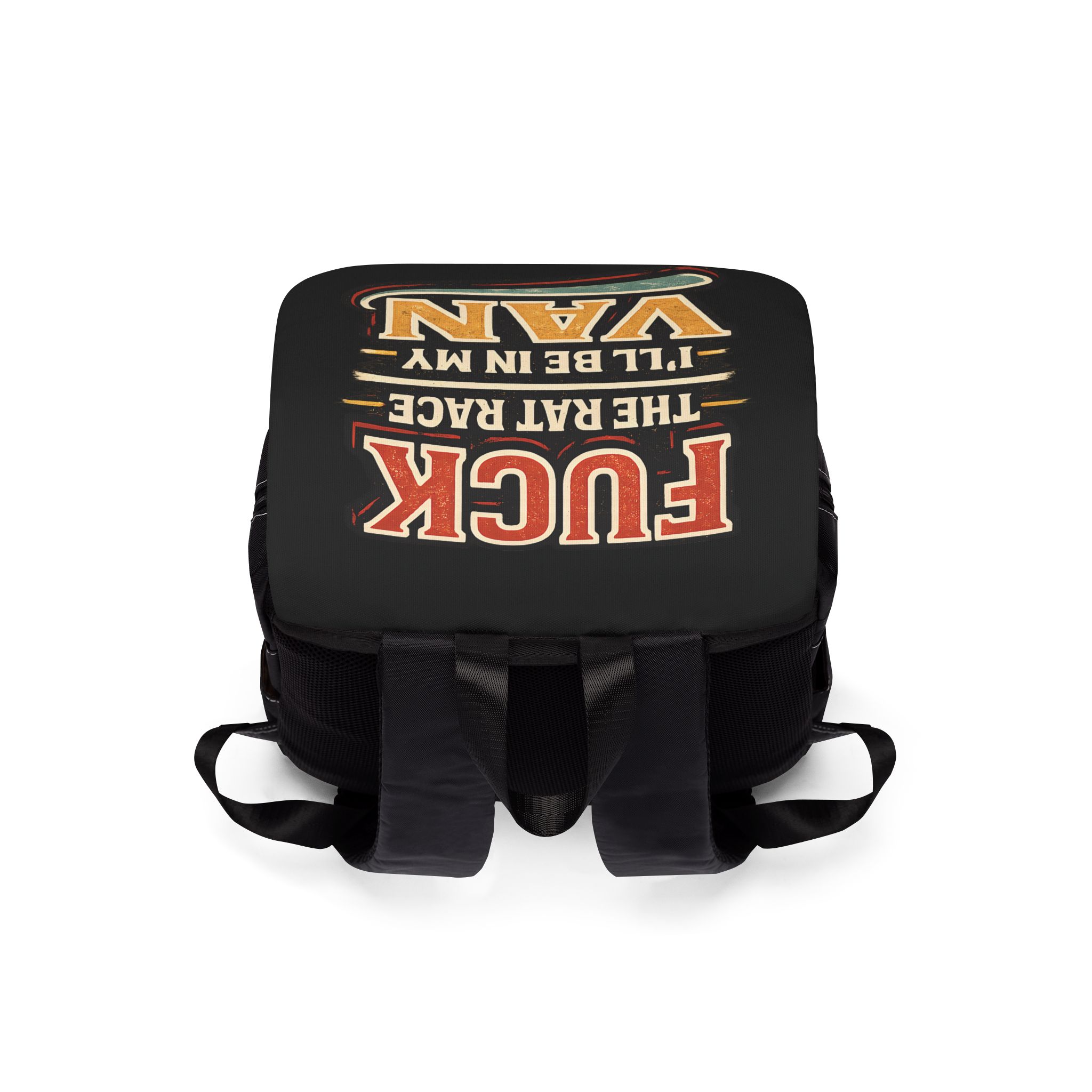 Unisex Casual Shoulder Backpack — "Fuck The Rat Race" Design F**K-Line