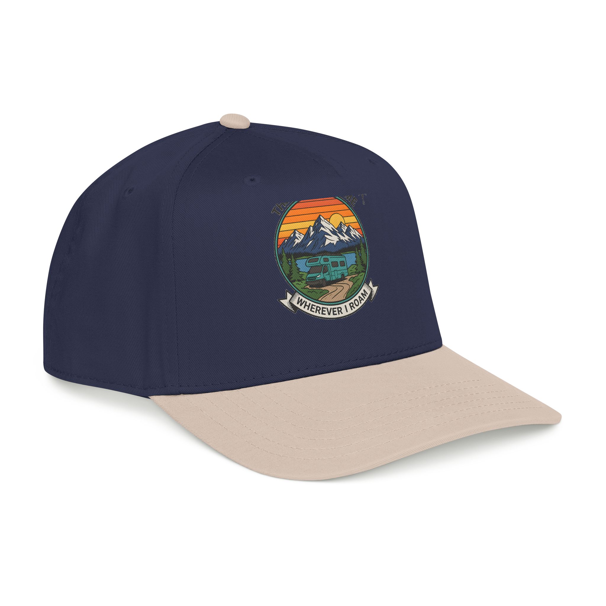 2650031314987778051_2048.jpeg Baseball Cap — "The Road Is Home, Wherever I Roam"