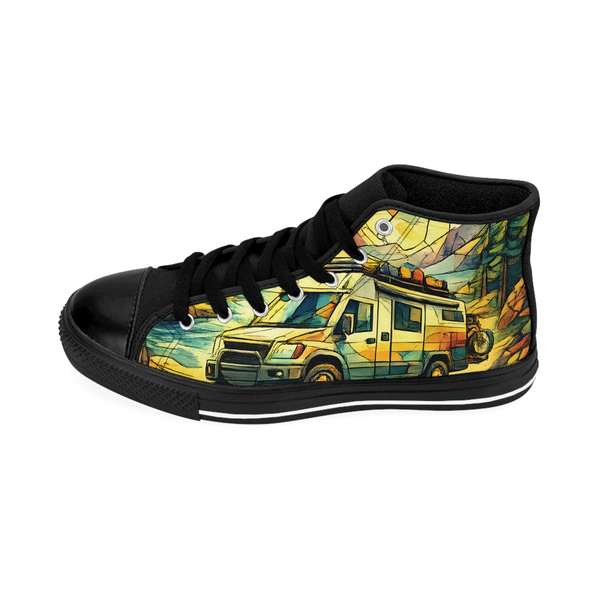 2714763388758766519_2048.jpeg Women's Classic Sneakers – Rv Print (Cubic-Line)