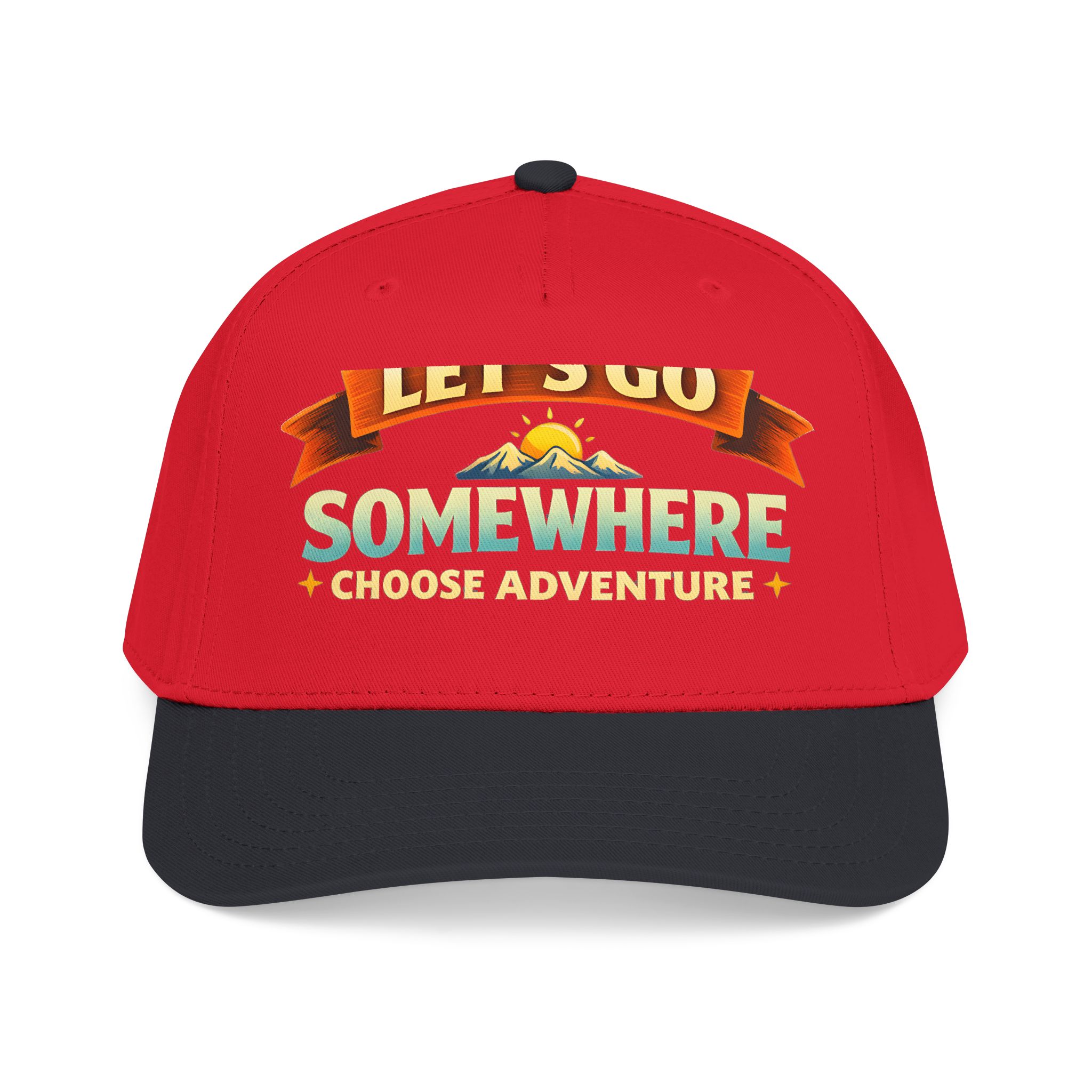 Baseball Cap - "Lets Go Somewhere" Design Scenic-Line