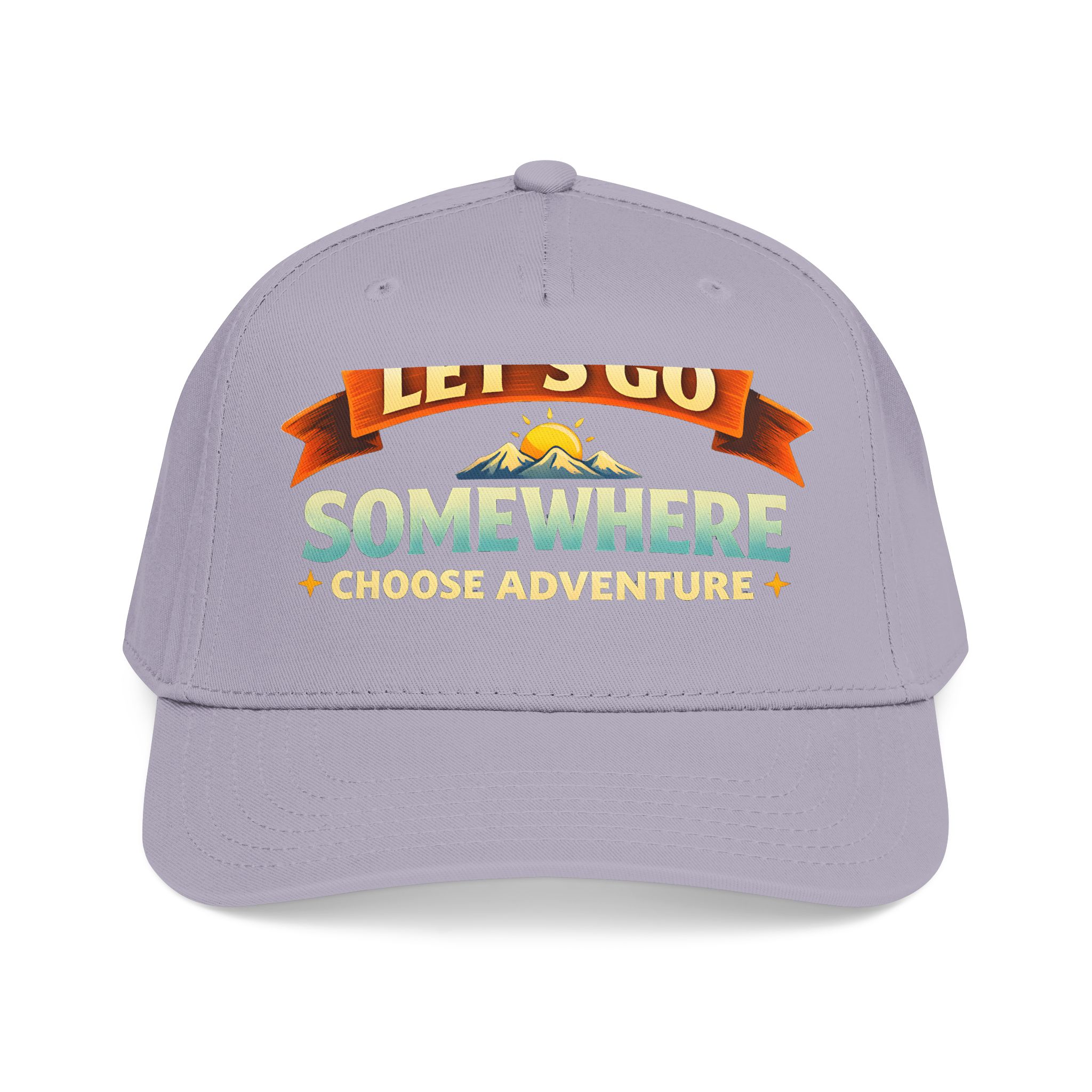 Baseball Cap - "Lets Go Somewhere" Design Scenic-Line