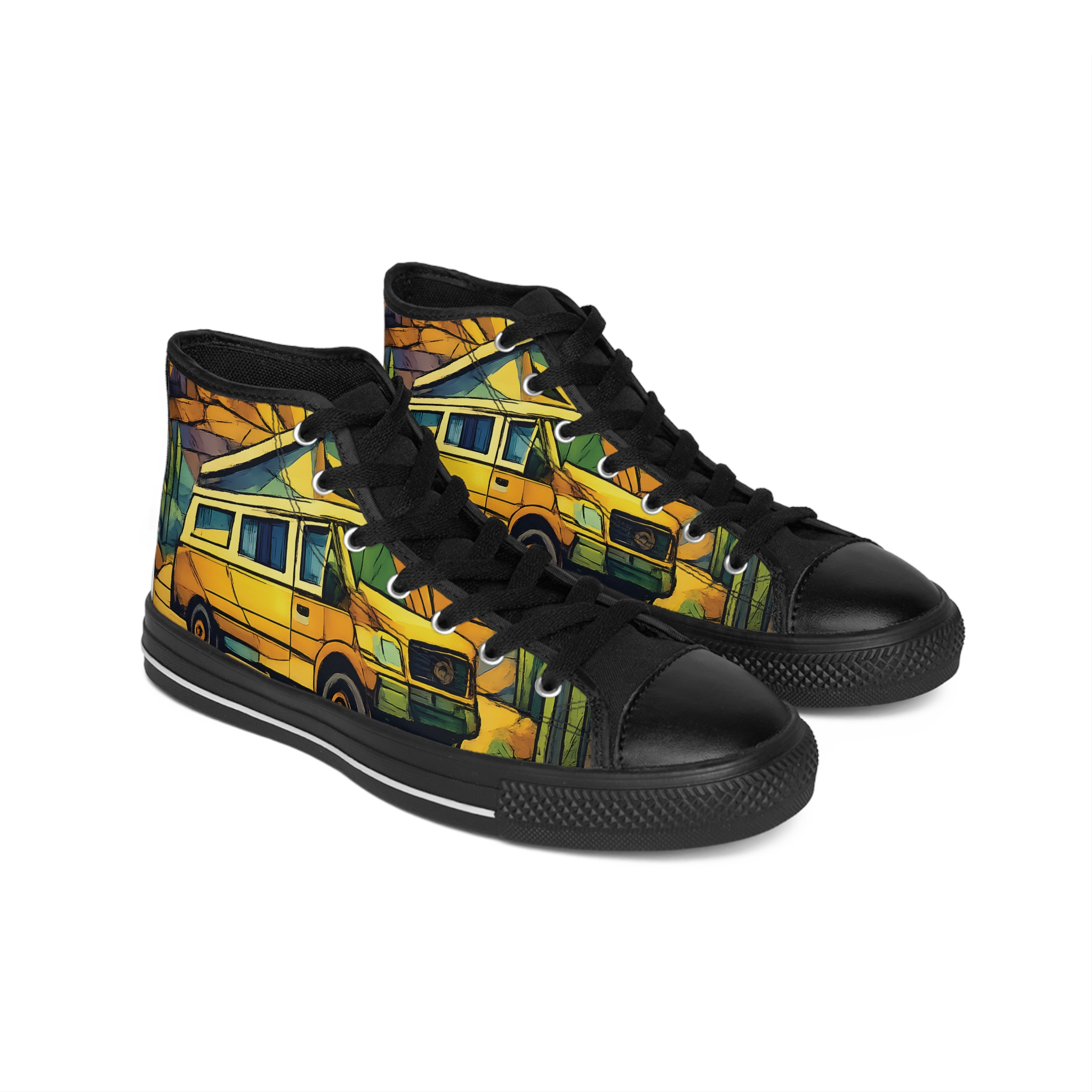 3231607822557634740_2048.jpeg Women's Classic Sneakers – Rv Print (Cubic-Line)