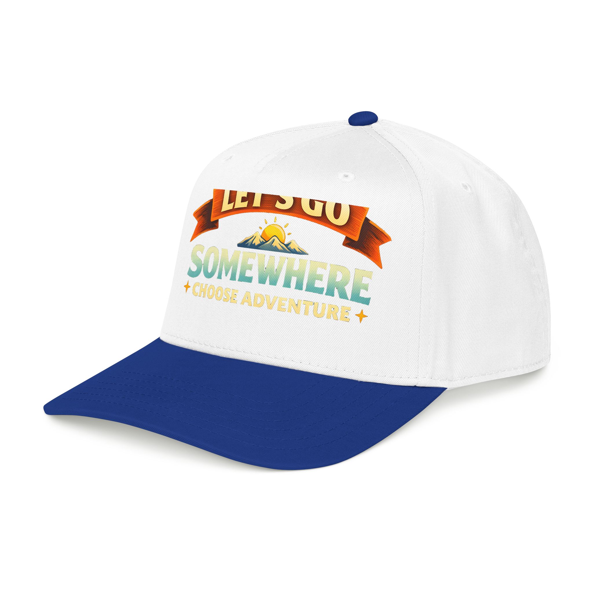 Baseball Cap - "Lets Go Somewhere" Design Scenic-Line