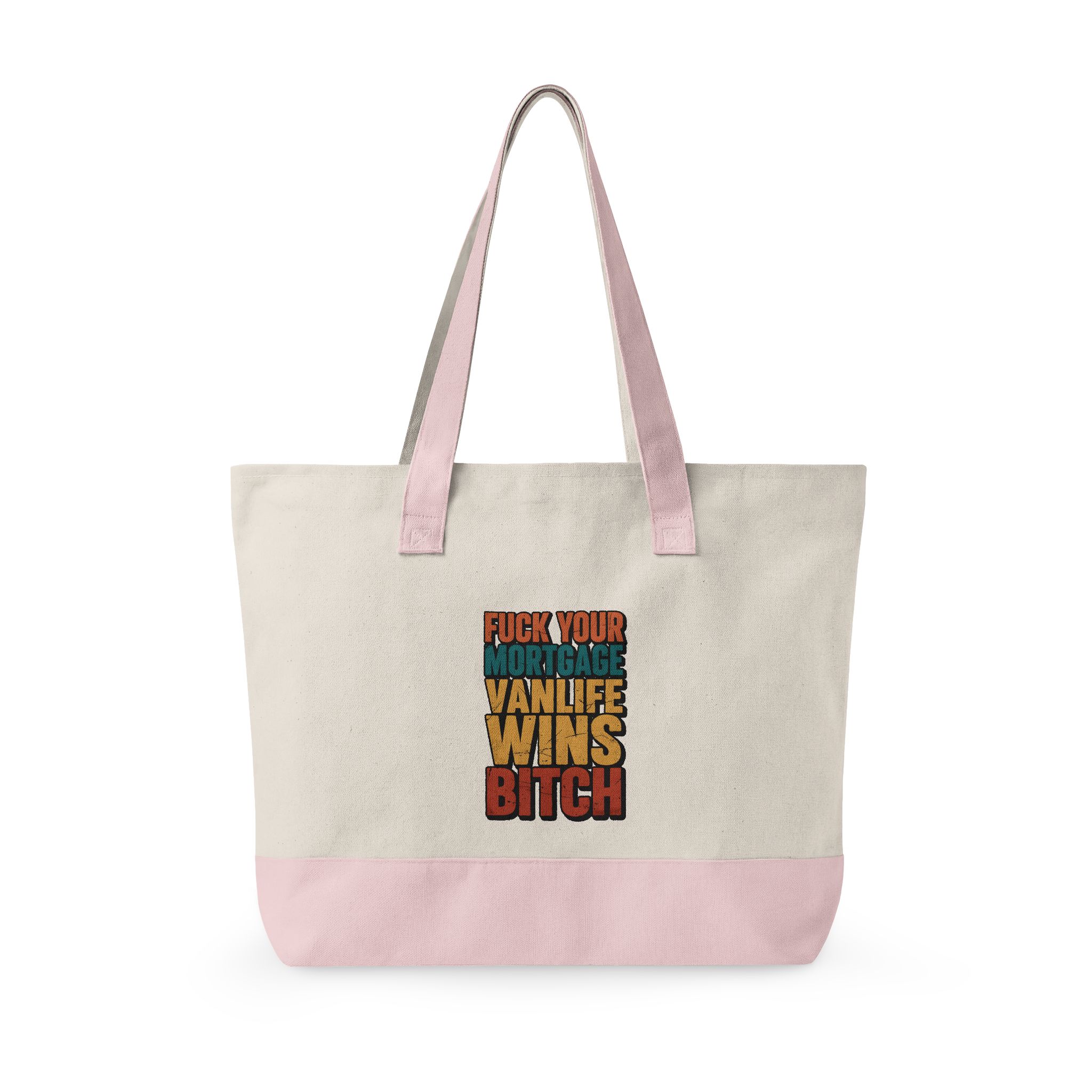 3378140005985952404_2048.jpeg Zippered Canvas Tote — "Fuck Your Mortgage" (Design F**K-Line)