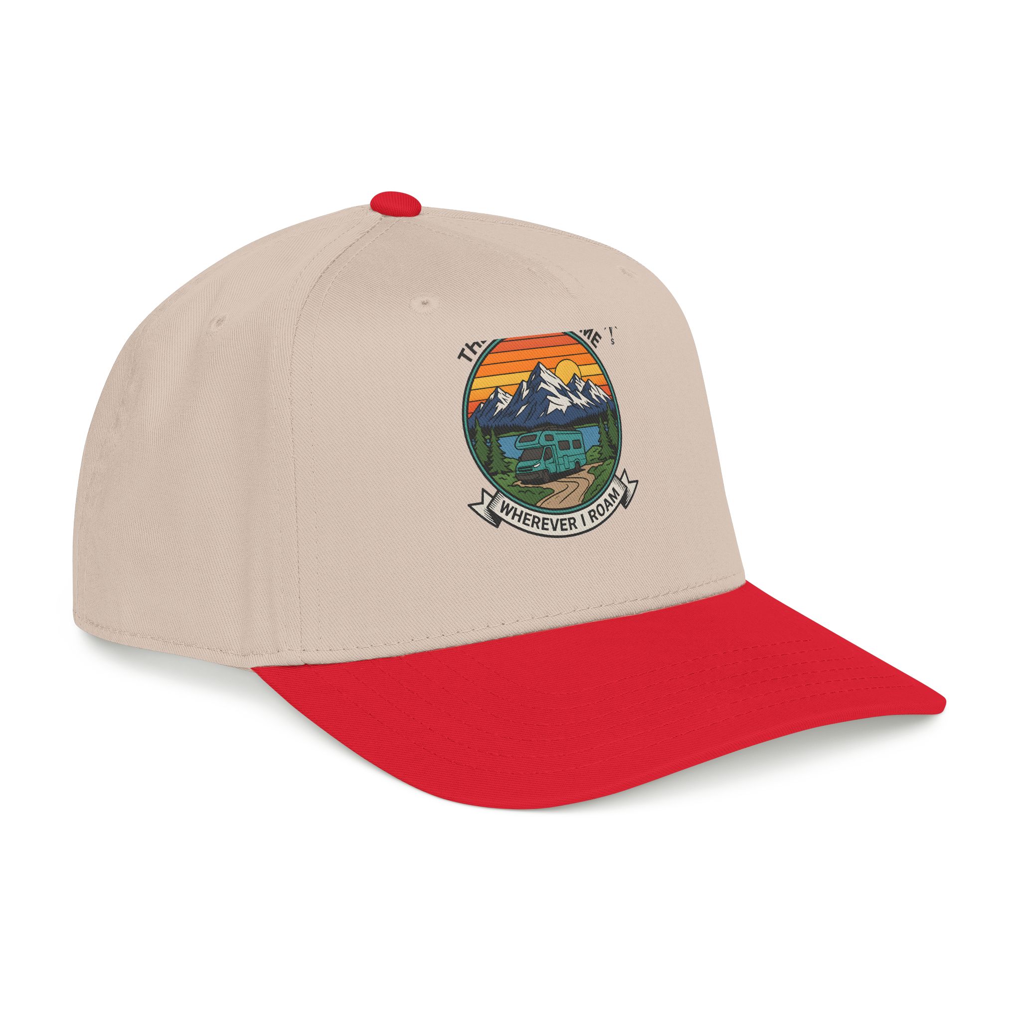 3491942134956474542_2048.jpeg Baseball Cap — "The Road Is Home, Wherever I Roam"