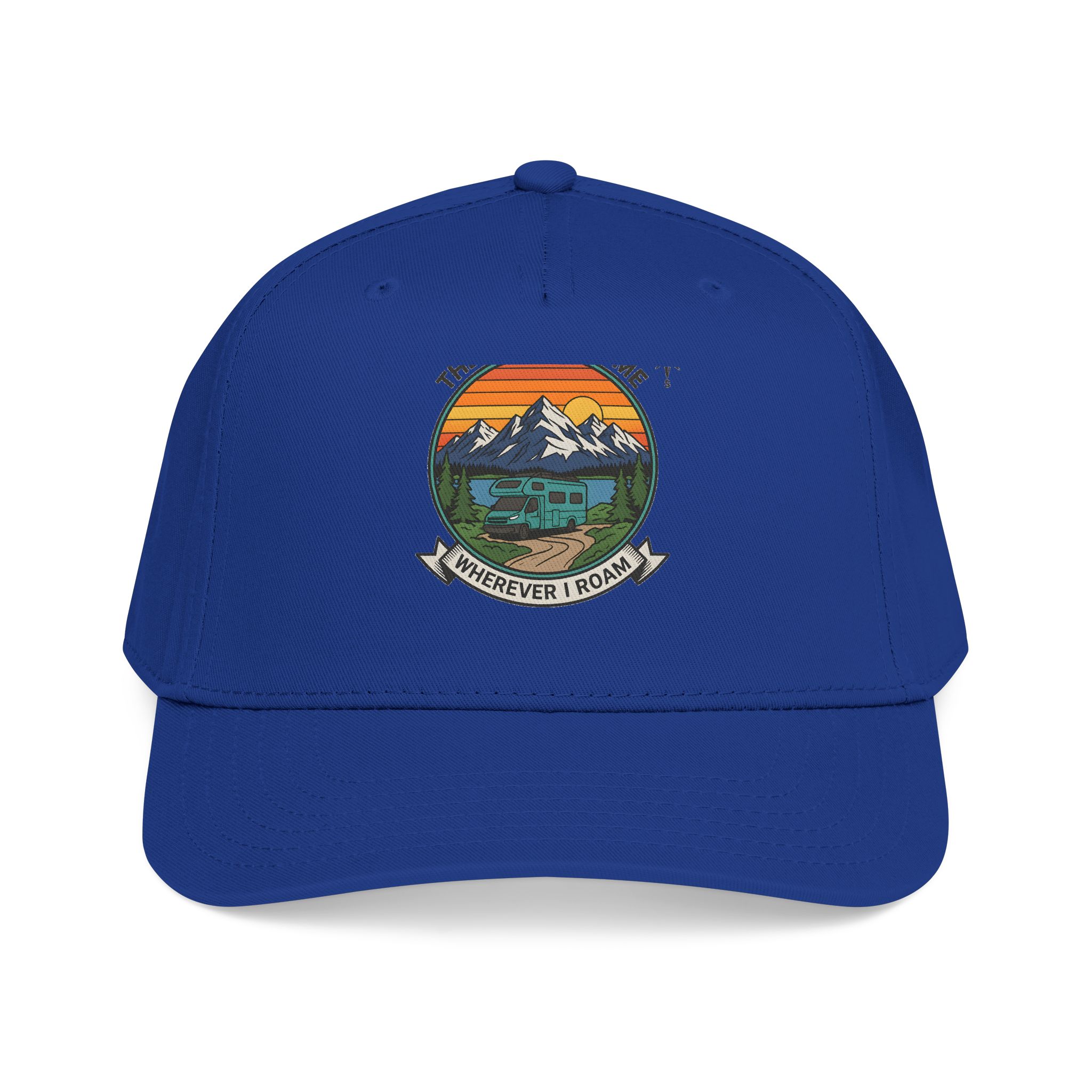 3722527448860928967_2048.jpeg Baseball Cap — "The Road Is Home, Wherever I Roam"