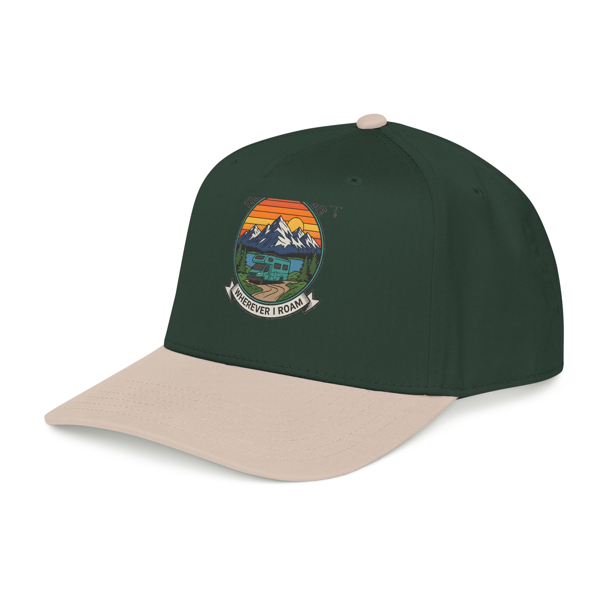 3961130032909916972_2048.jpeg Baseball Cap — "The Road Is Home, Wherever I Roam"