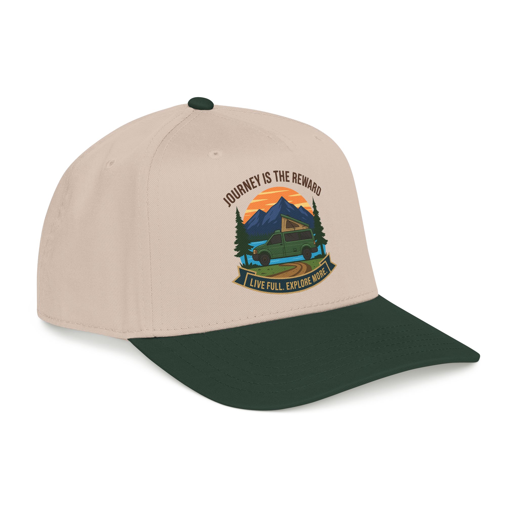 3980371309606820913_2048.jpeg Baseball Cap - "Journey Is The Reward" Outdoor Baseball Hat