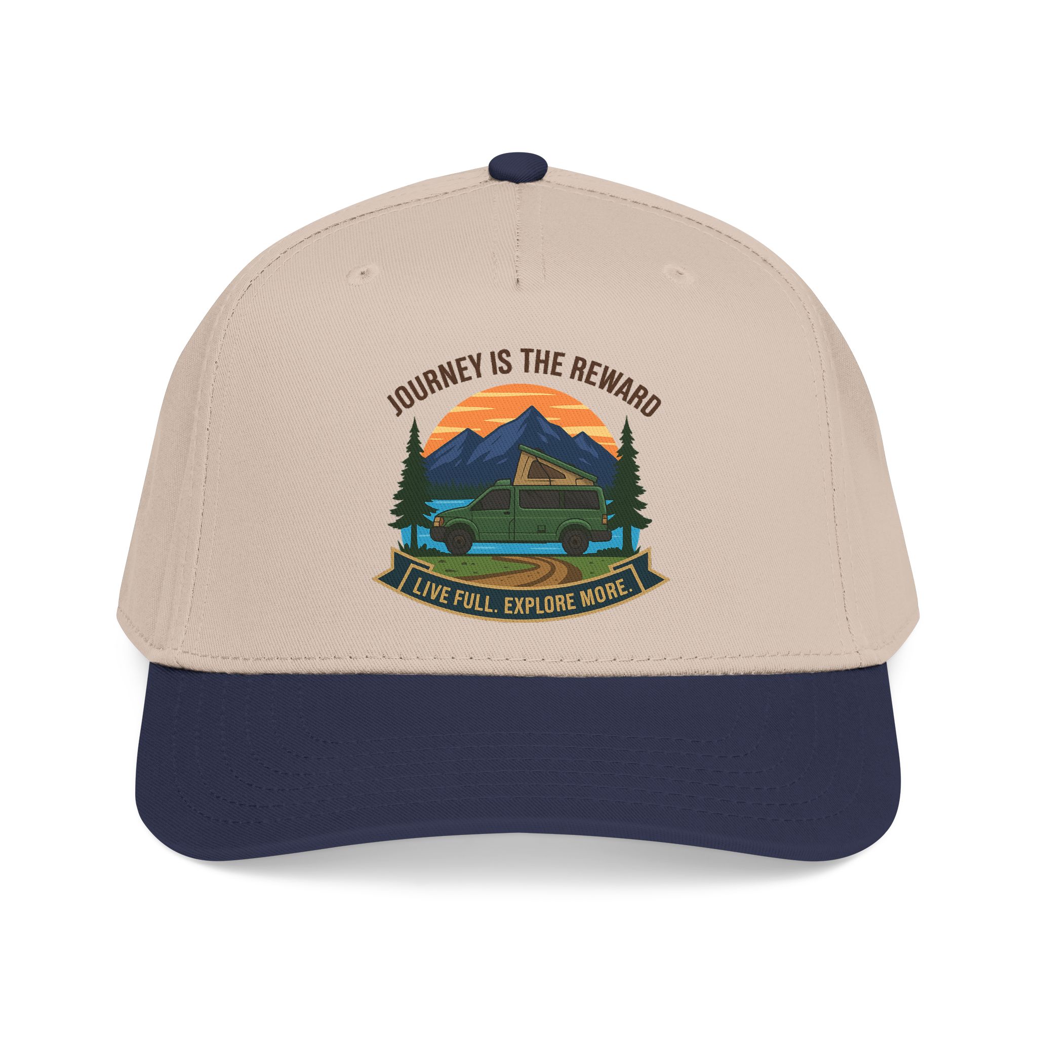 4011021729183526868_2048.jpeg Baseball Cap - "Journey Is The Reward" Outdoor Baseball Hat
