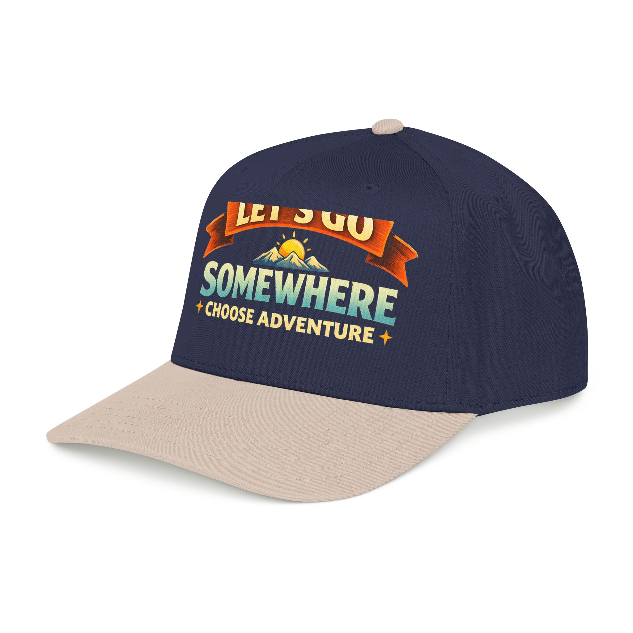 Baseball Cap - "Lets Go Somewhere" Design Scenic-Line