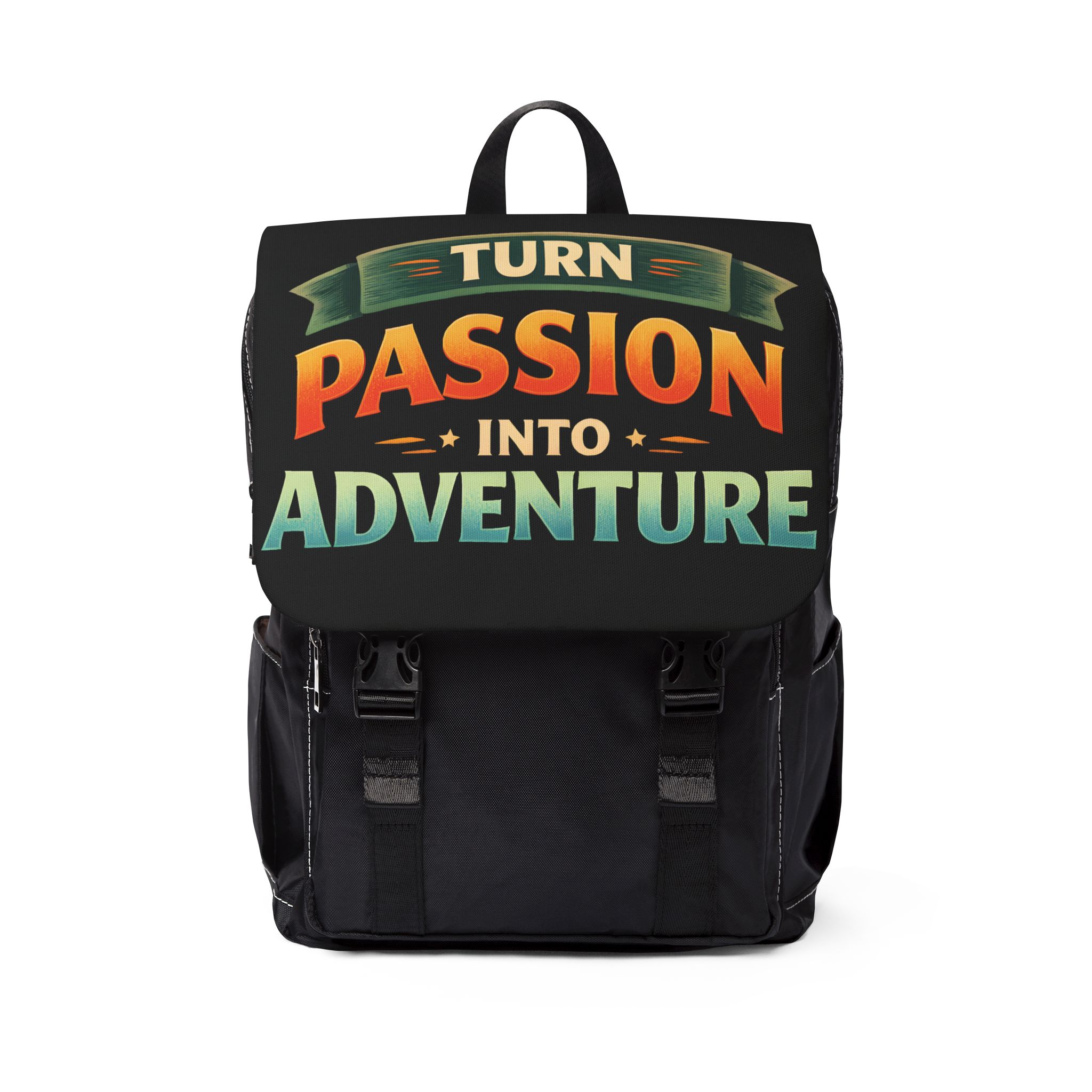 4072074744908870180_2048.jpeg Unisex Casual Shoulder Backpack—"Turn Passion Into Adventure" Design Scenic-Line(Campervan)