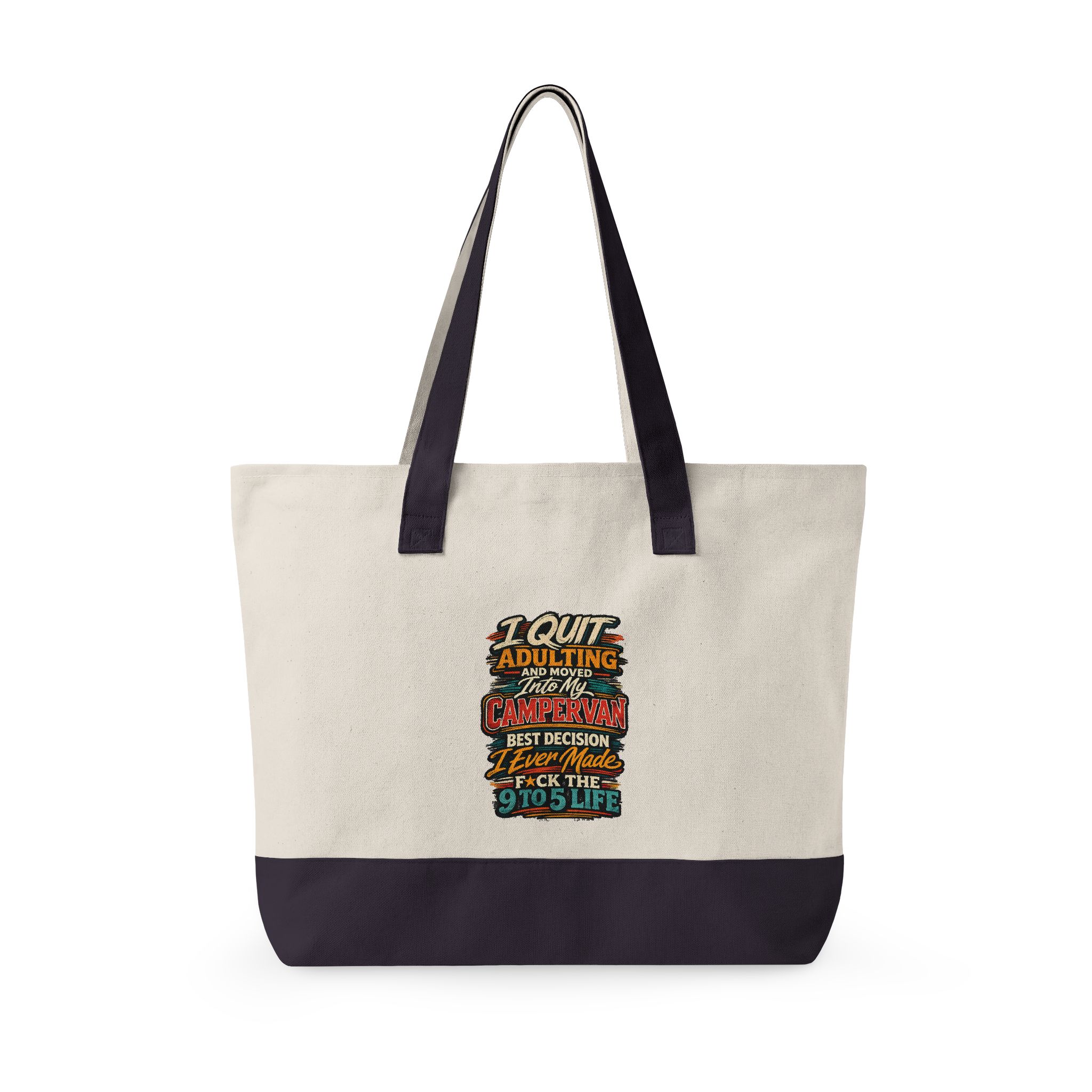 4125428789999215318_2048.jpeg Zippered Canvas Tote — "I Quit Adulting" (Design F**K-Line)