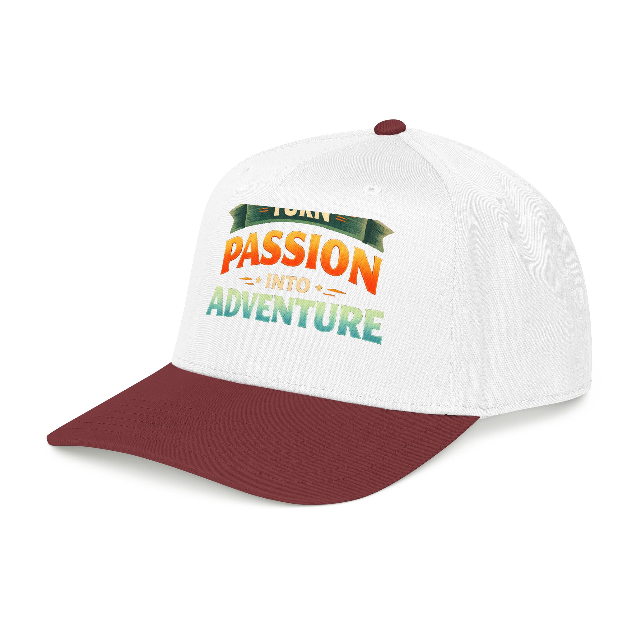 Baseball Cap - "Turn Passion Into Adventure" Design Scenic-Line