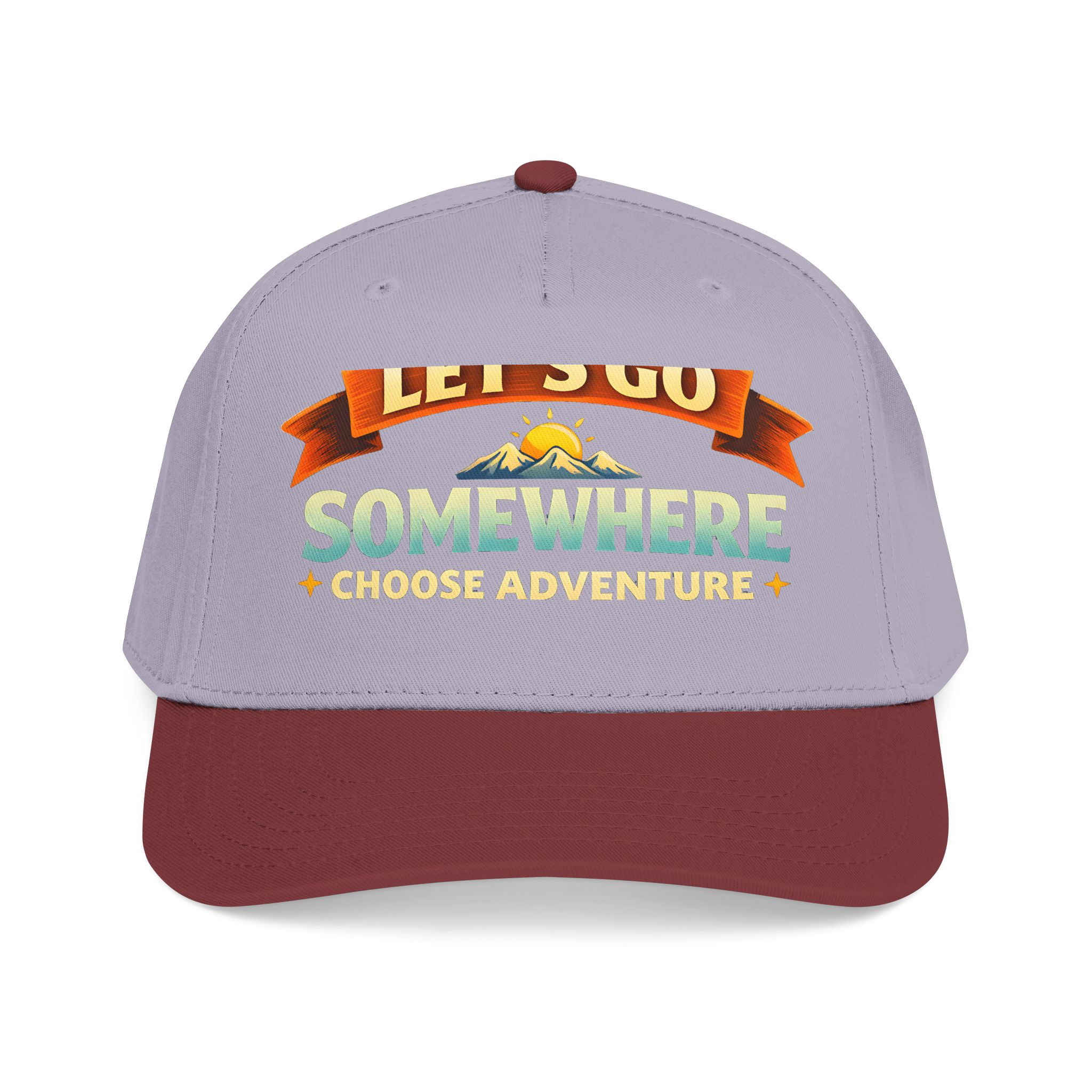 Baseball Cap - "Lets Go Somewhere" Design Scenic-Line