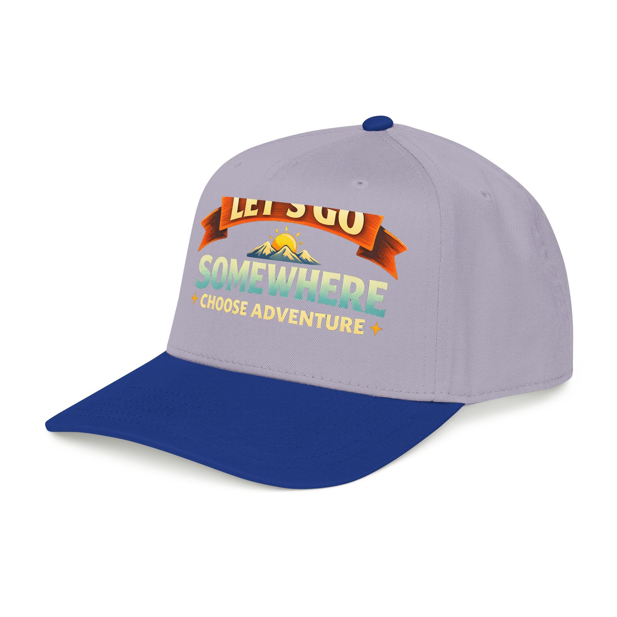 Baseball Cap - "Lets Go Somewhere" Design Scenic-Line