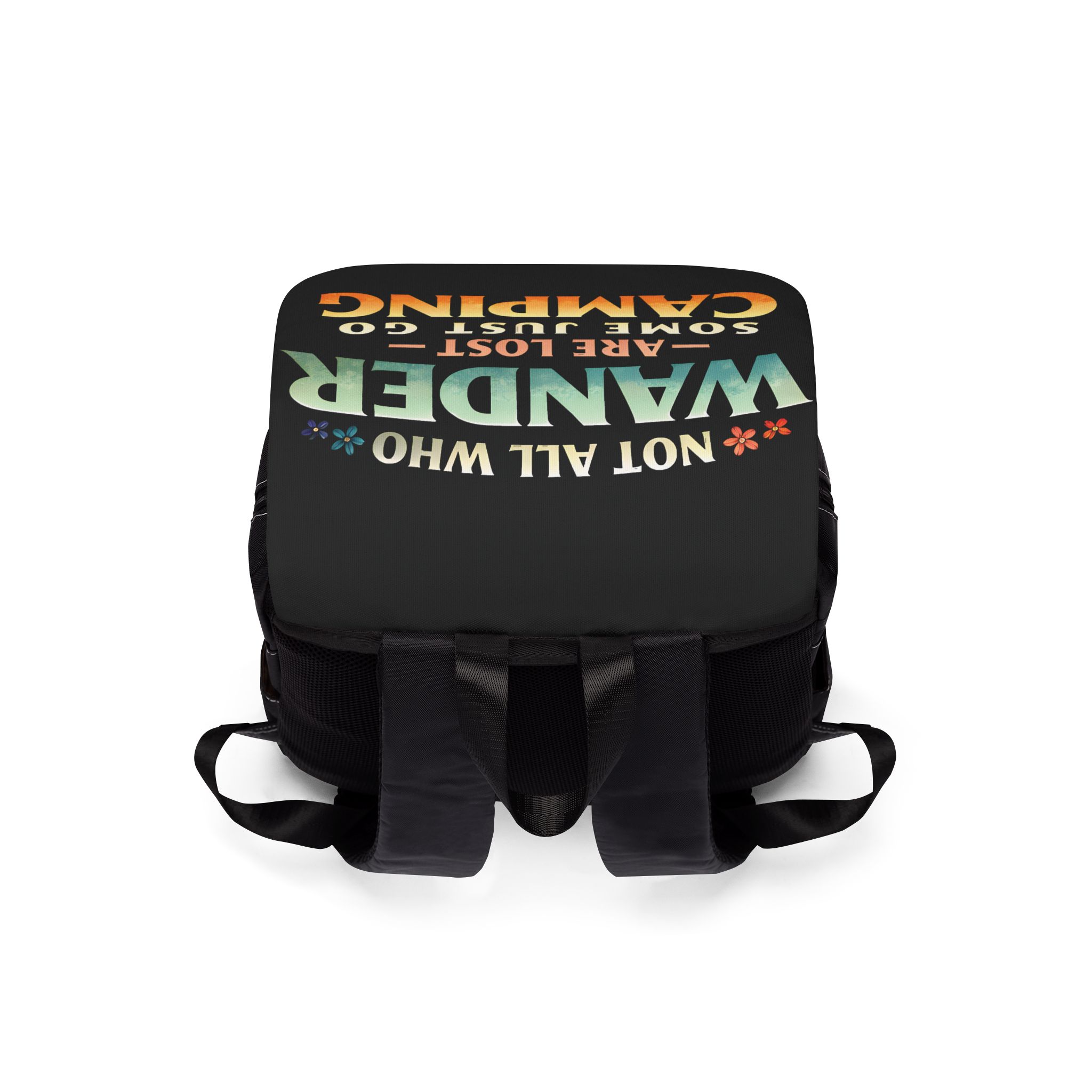 4236317648493130567_2048.jpeg Unisex Casual Shoulder Backpack—"Not All Who Wander Are Lost" Design Scenic-Line(Campervan)