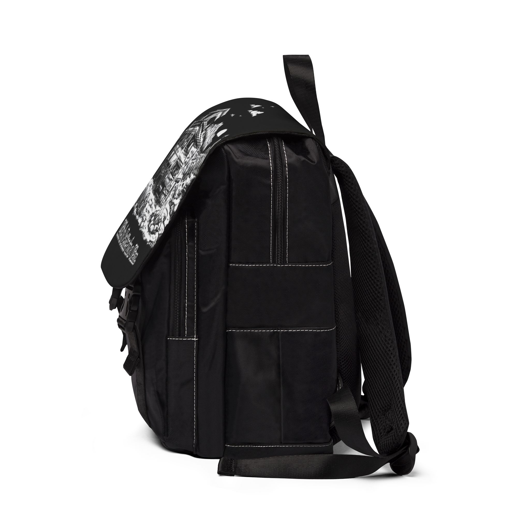 Unisex Casual Shoulder Backpack — "Life Is Better In A Van" Design Minimal-Line