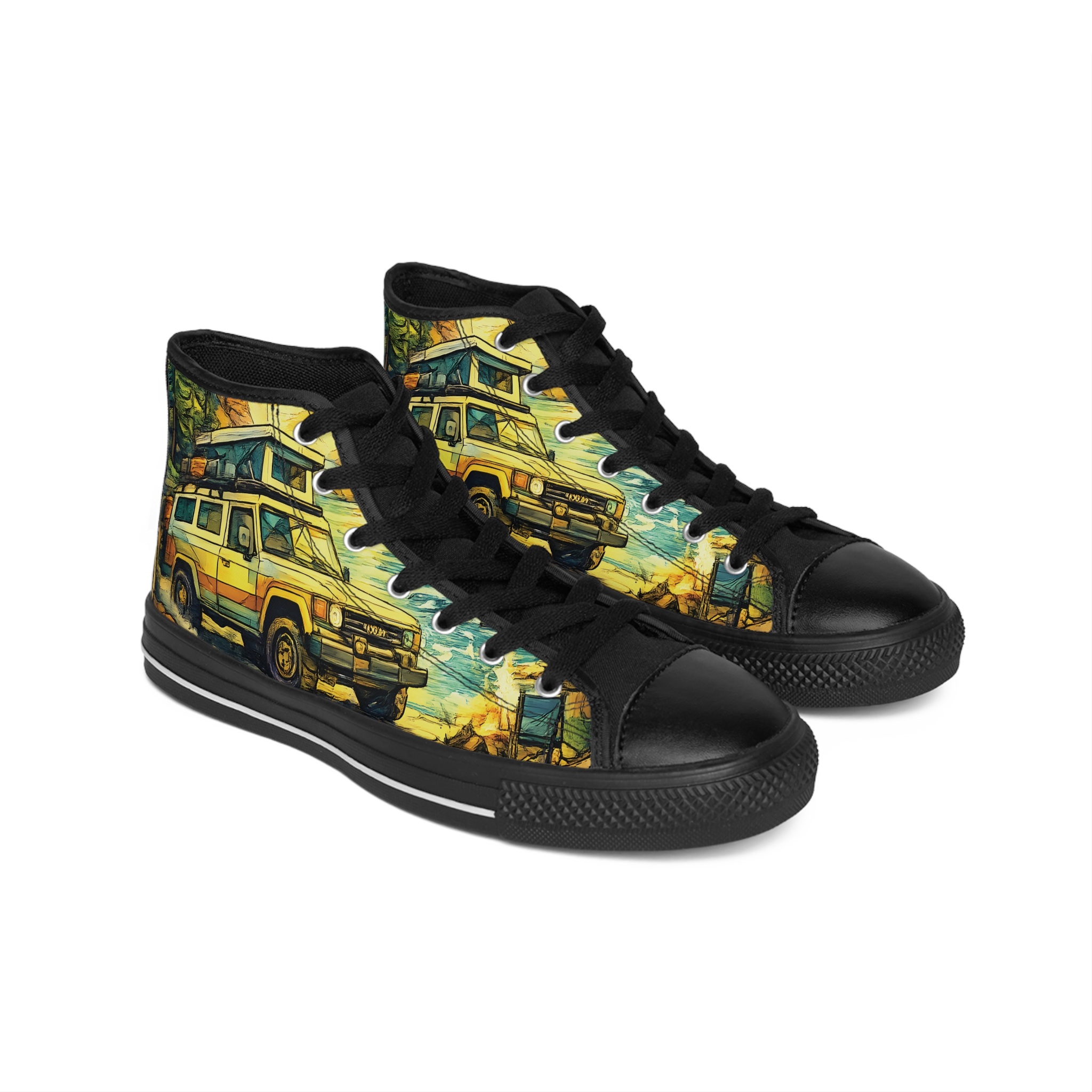 4532563214825489885_2048.jpeg Men's High Top Sneakers — Camper Jeep Shoes (Design Cubic-Line)