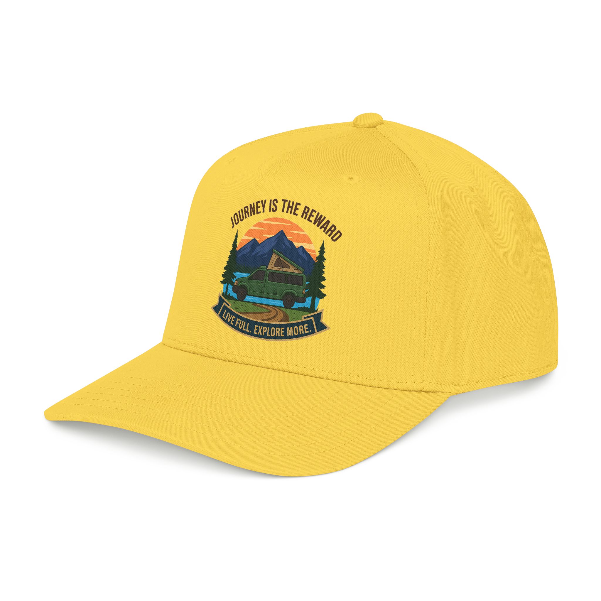 4596046286503048937_2048.jpeg Baseball Cap - "Journey Is The Reward" Outdoor Baseball Hat