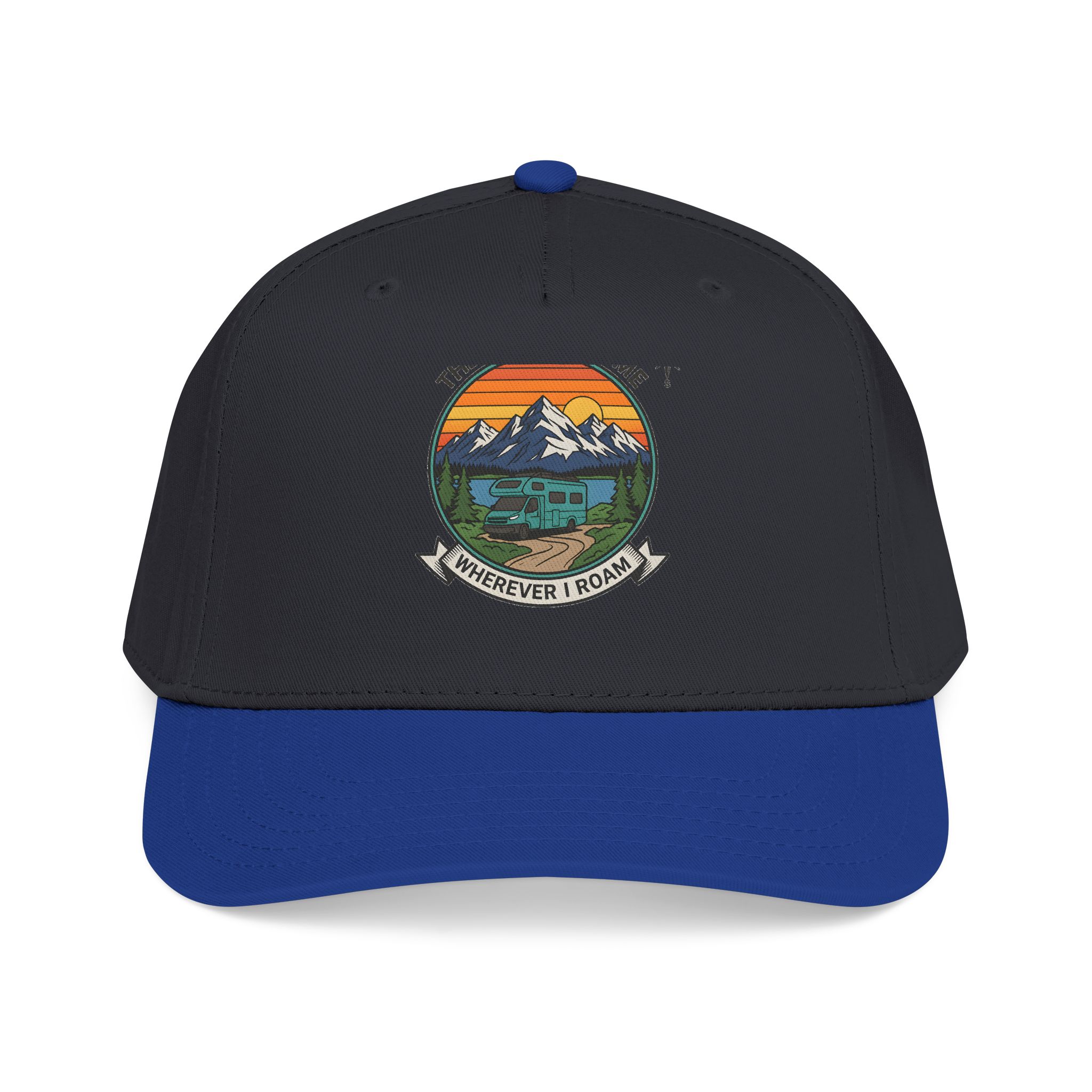 4635800709218397043_2048.jpeg Baseball Cap — "The Road Is Home, Wherever I Roam"
