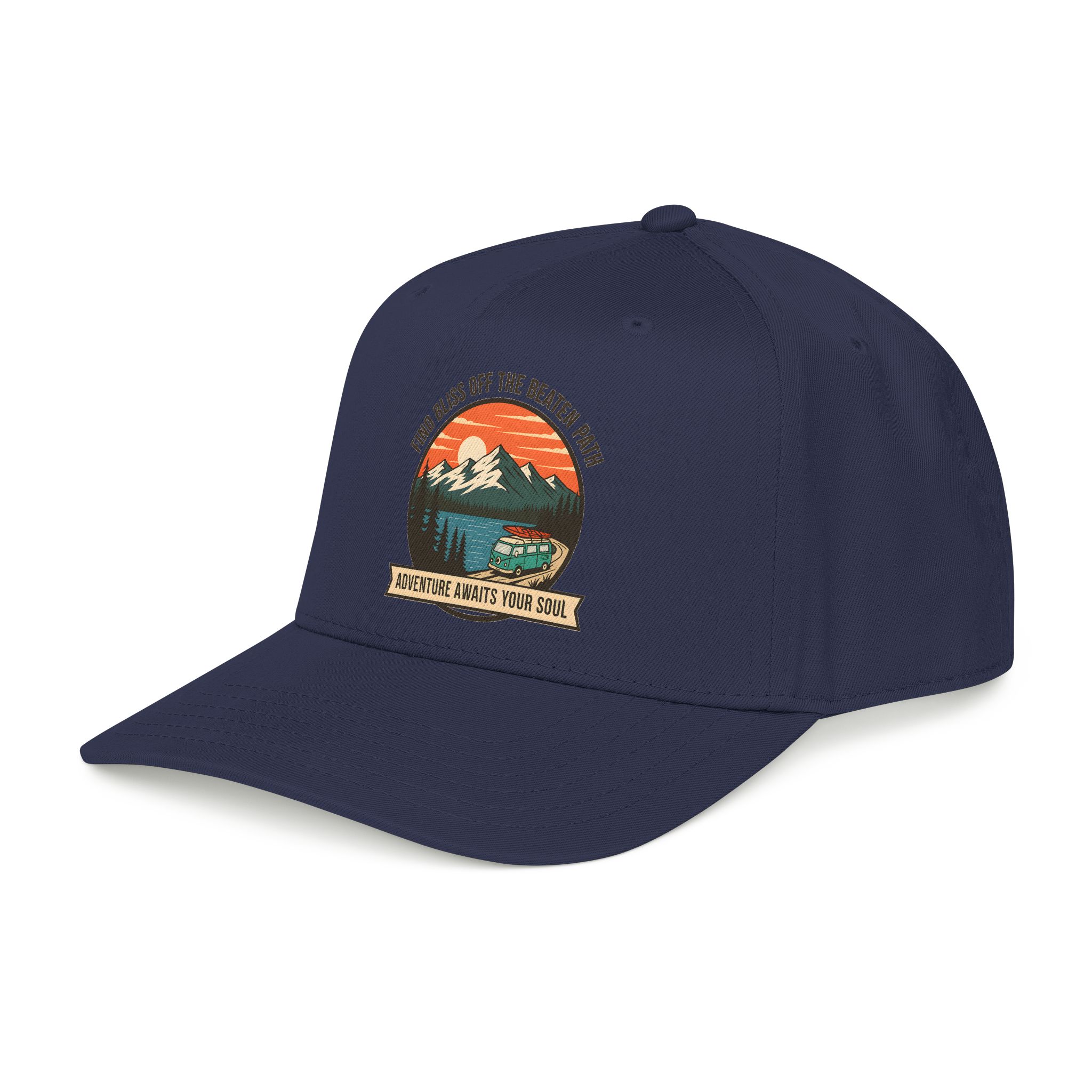 4987311038698147658_2048.jpeg Baseball Cap — "Find Bliss of the beaten patch-Adventure Awaits Your Soul" Vintage Mountain Camp Camper Design