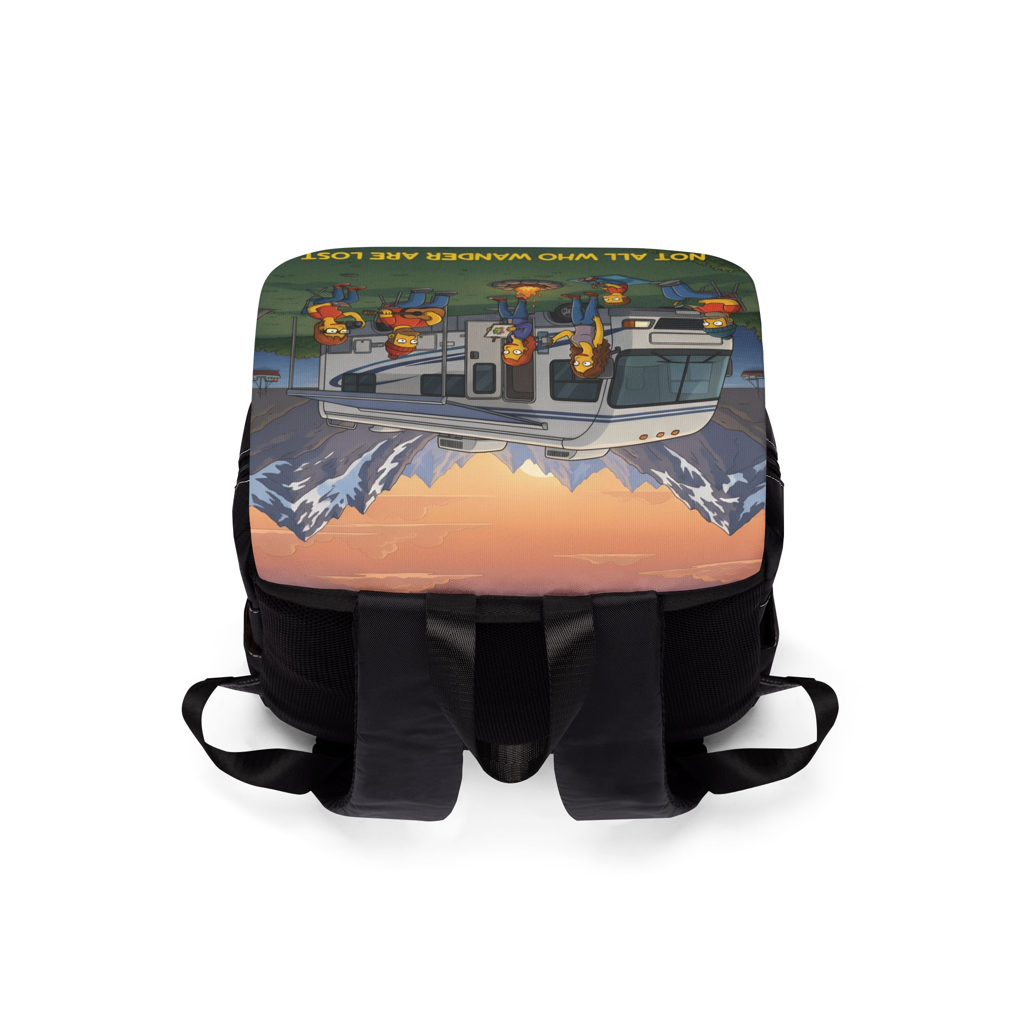 5108666918356823061_2048.jpeg Unisex Casual Shoulder Backpack — "Not All Who Wander Are Lost" Design Sitcom-Line