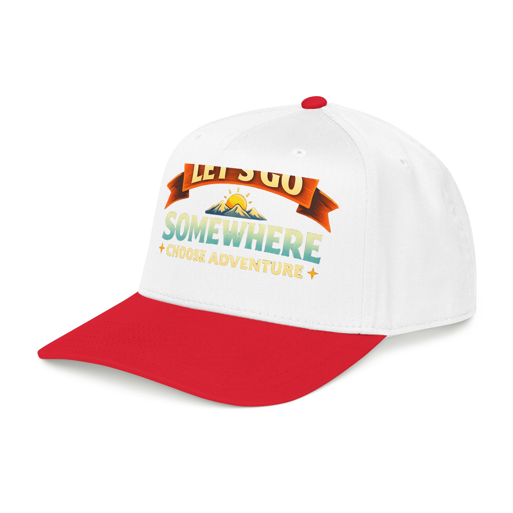 Baseball Cap - "Lets Go Somewhere" Design Scenic-Line