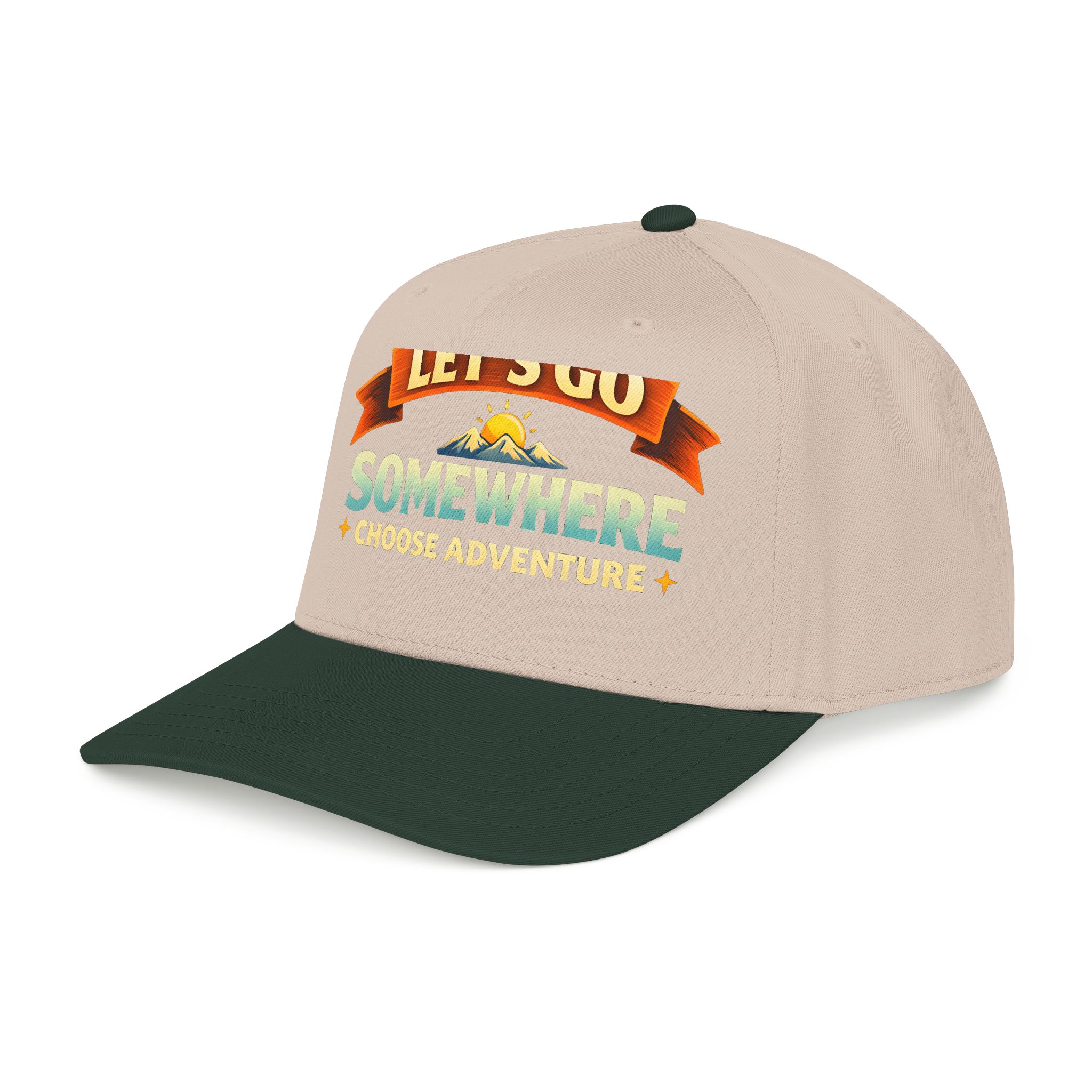 Baseball Cap - "Lets Go Somewhere" Design Scenic-Line