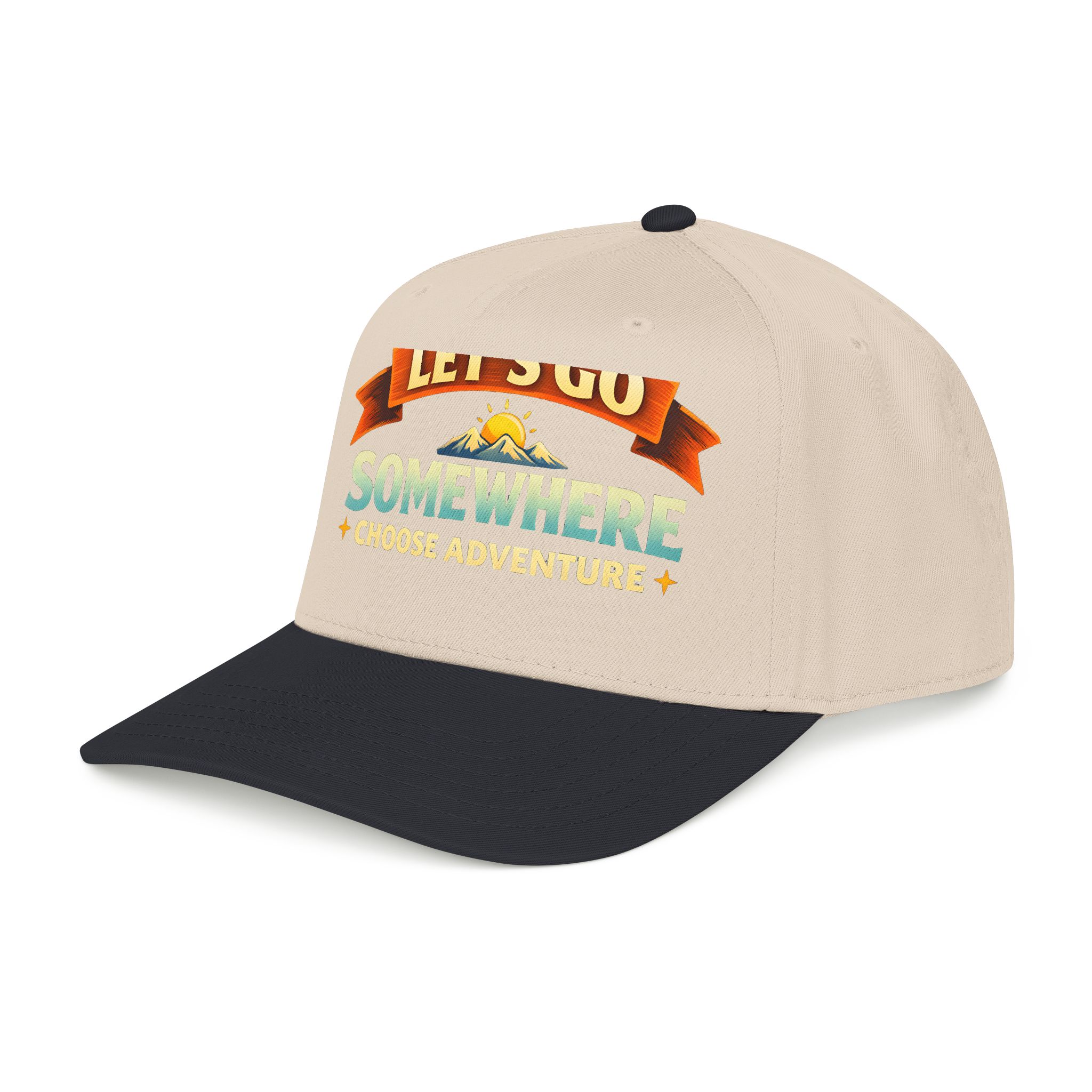 Baseball Cap - "Lets Go Somewhere" Design Scenic-Line