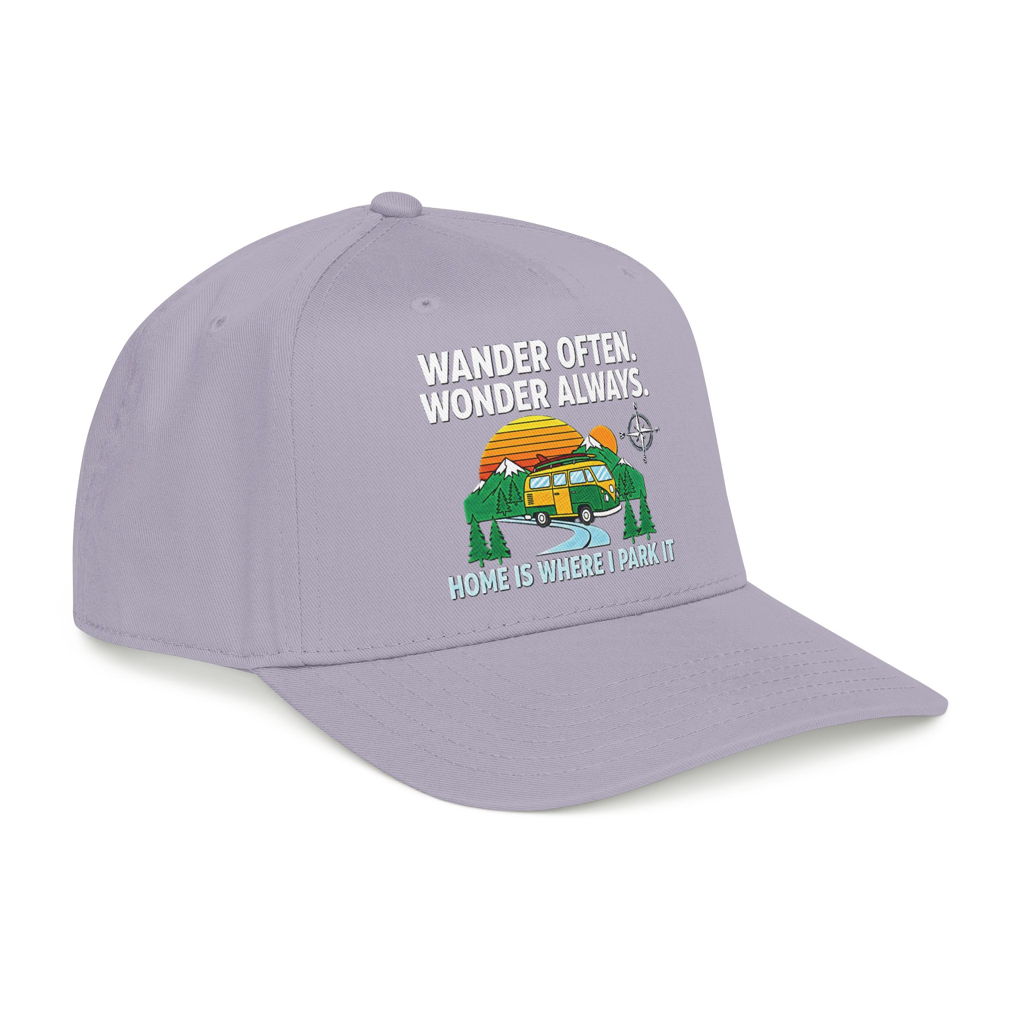 Baseball Cap — "Fueled by Exploration" Adventure Is My Compass Camper Hat