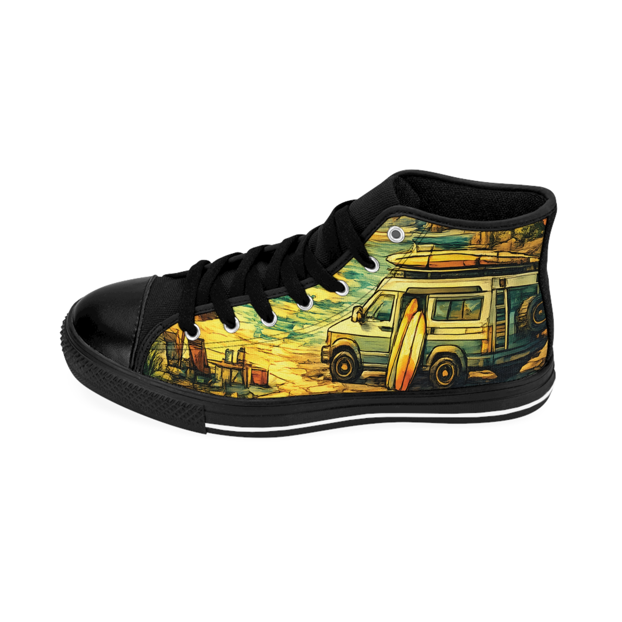 5400714057314046334_2048.jpeg Women's Classic Sneakers – Camper Van Print (Cubic-Line)