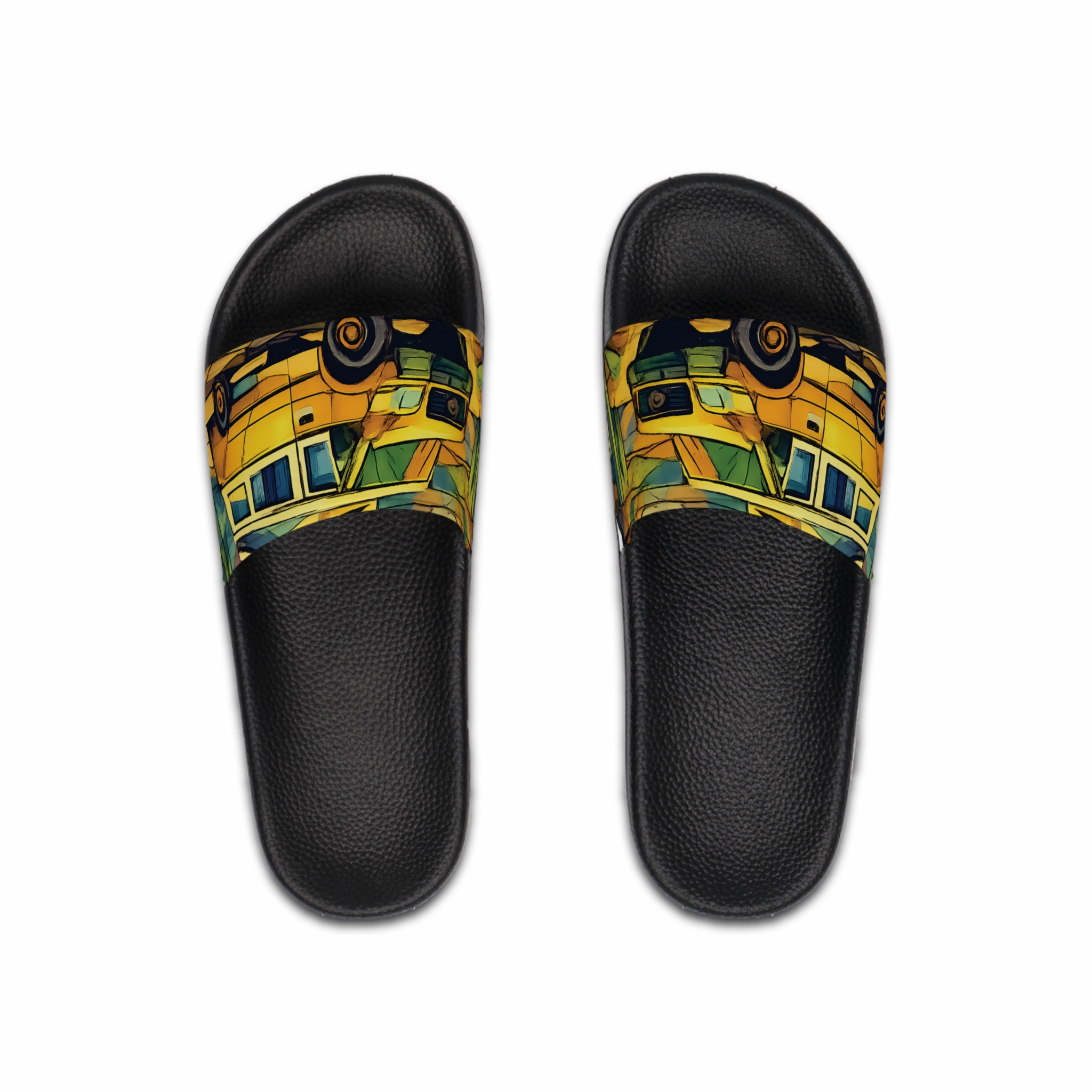 Men's Slide Sandals — Camper Vibes for Men (Cubic-Line)