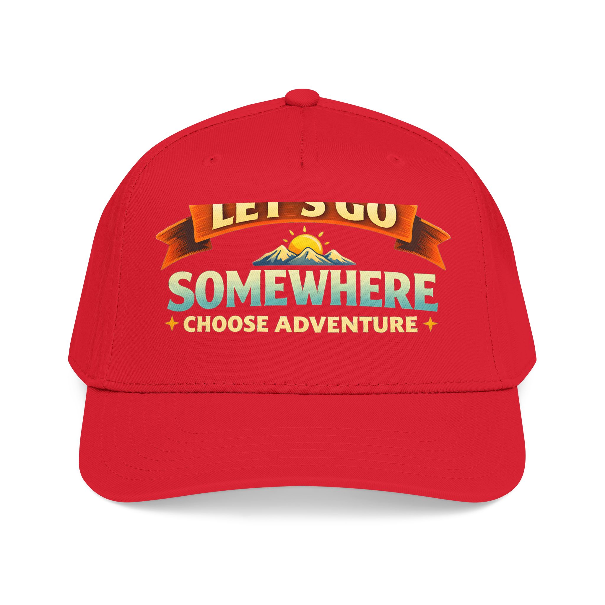 Baseball Cap - "Lets Go Somewhere" Design Scenic-Line