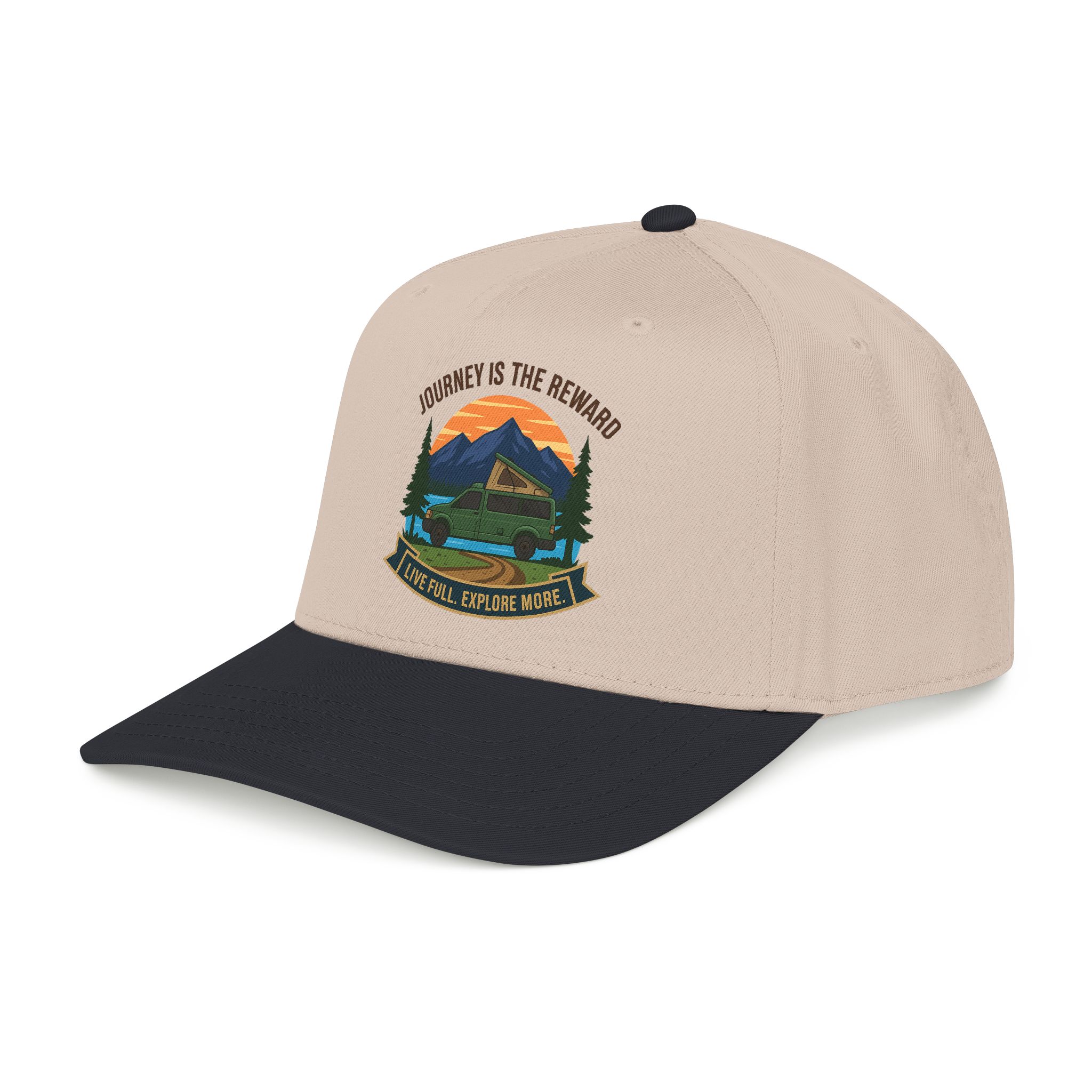 5843408543419131529_2048.jpeg Baseball Cap - "Journey Is The Reward" Outdoor Baseball Hat