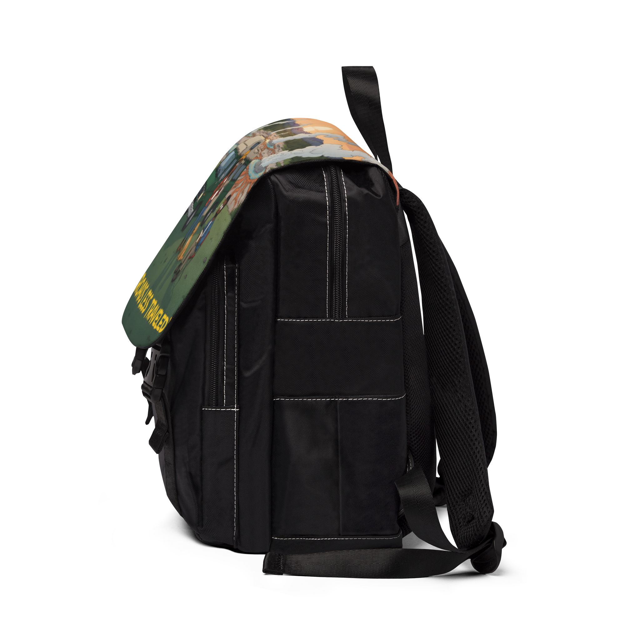 5916758807723617506_2048.jpeg Unisex Casual Shoulder Backpack — "Roads Less Traveled" Design Sitcom-Line