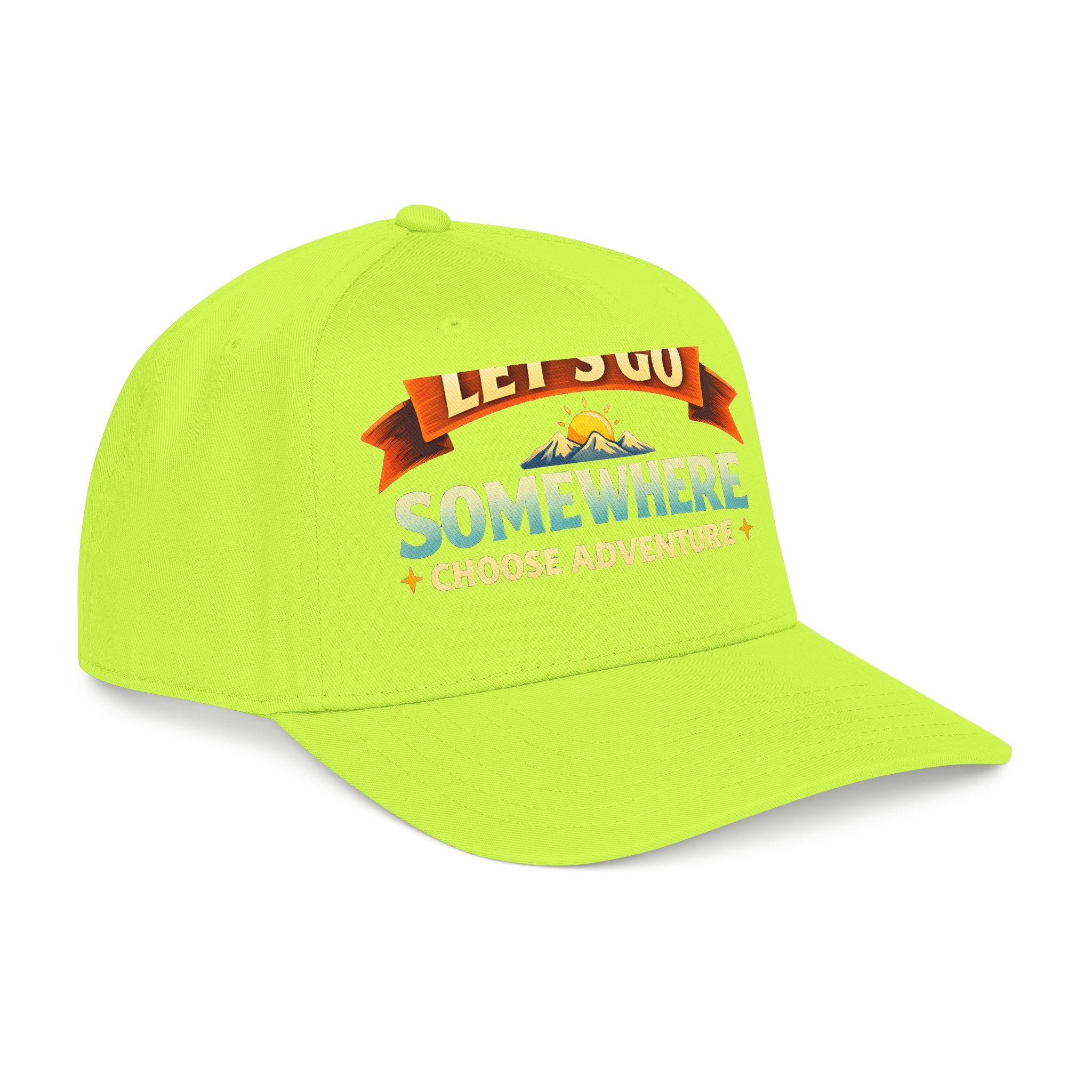 Baseball Cap - "Lets Go Somewhere" Design Scenic-Line