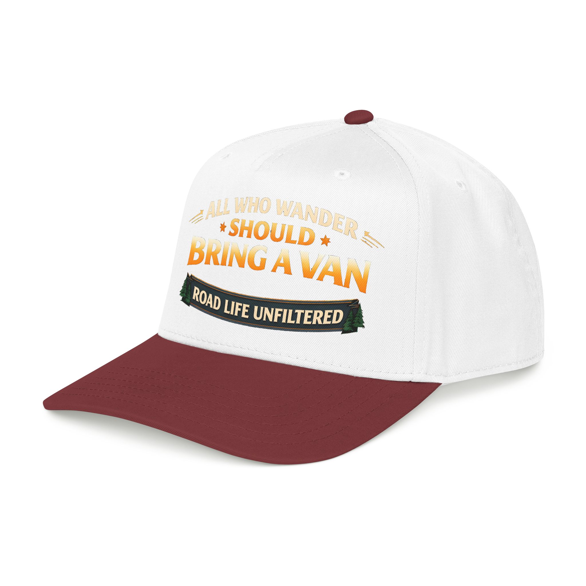 594998027379096329_2048.jpeg Baseball Cap - "All Who wander Should Bring A Van" Design Scenic-Line