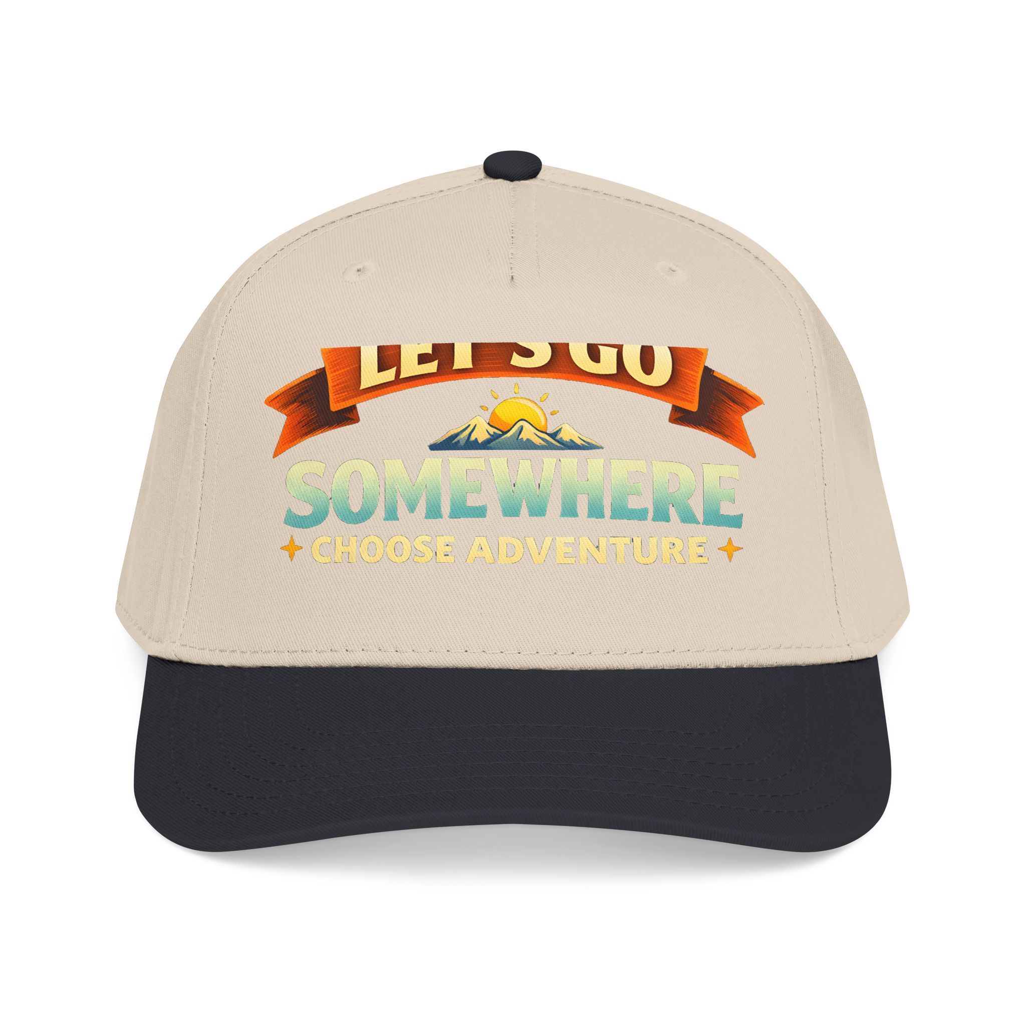 Baseball Cap - "Lets Go Somewhere" Design Scenic-Line