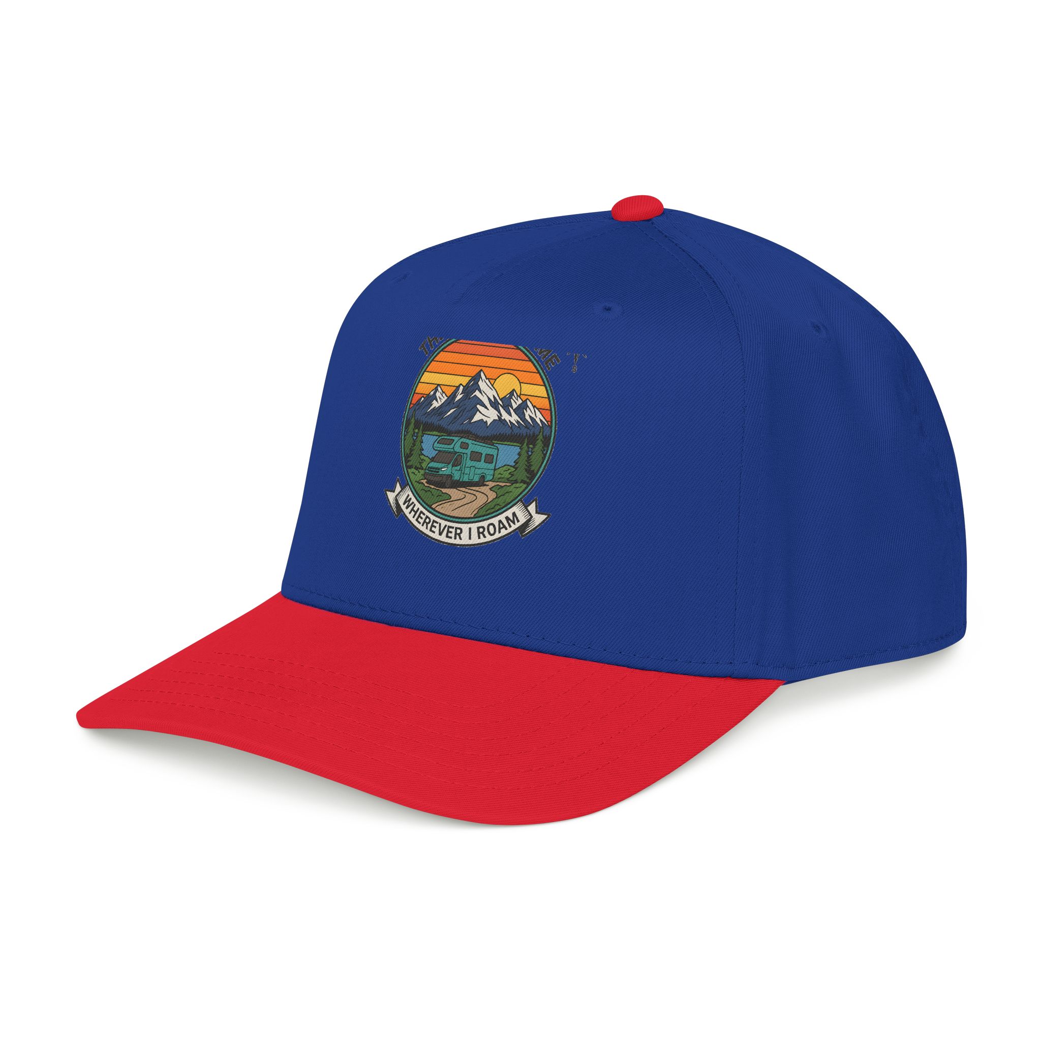 6208498388520528878_2048.jpeg Baseball Cap — "The Road Is Home, Wherever I Roam"