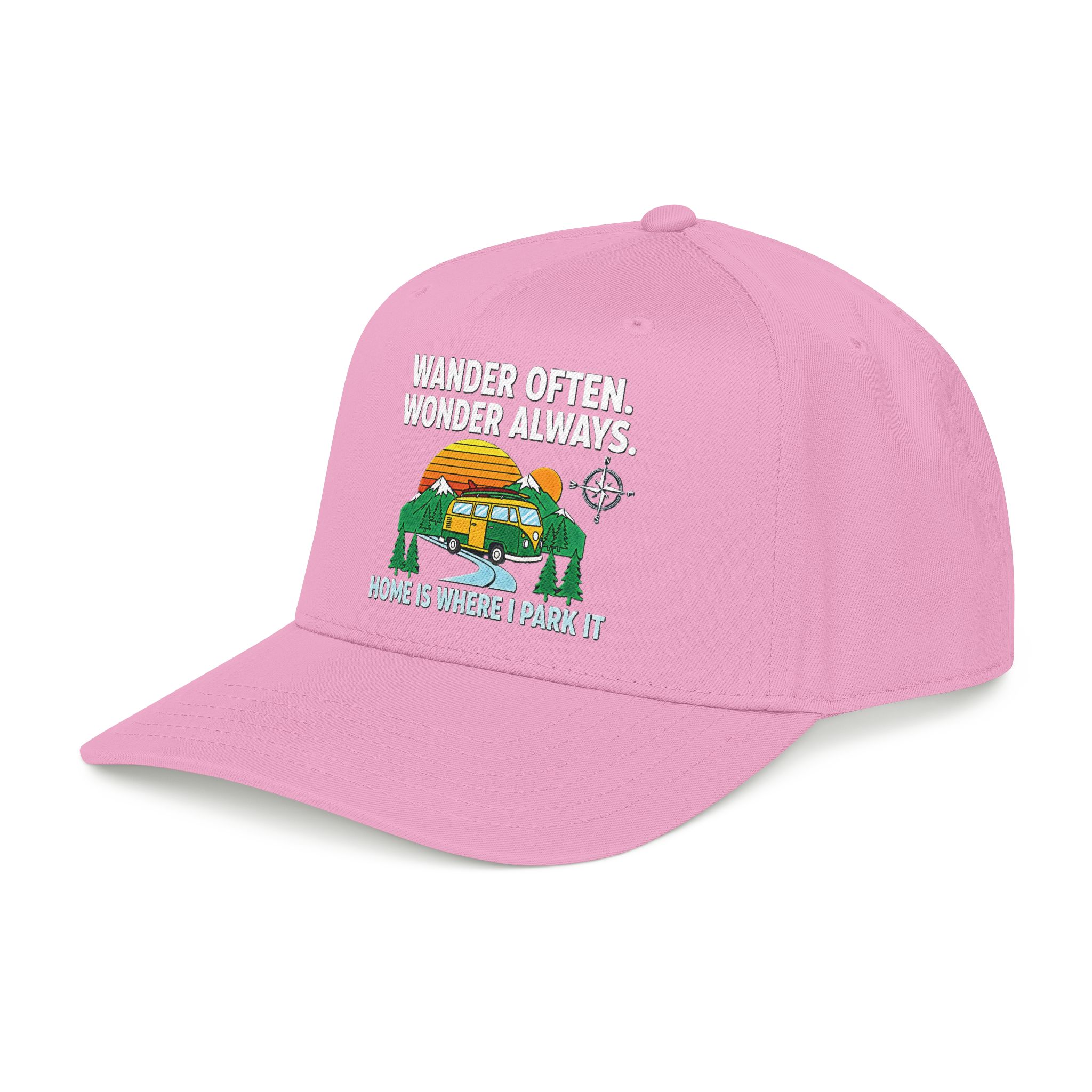Baseball Cap — "Fueled by Exploration" Adventure Is My Compass Camper Hat