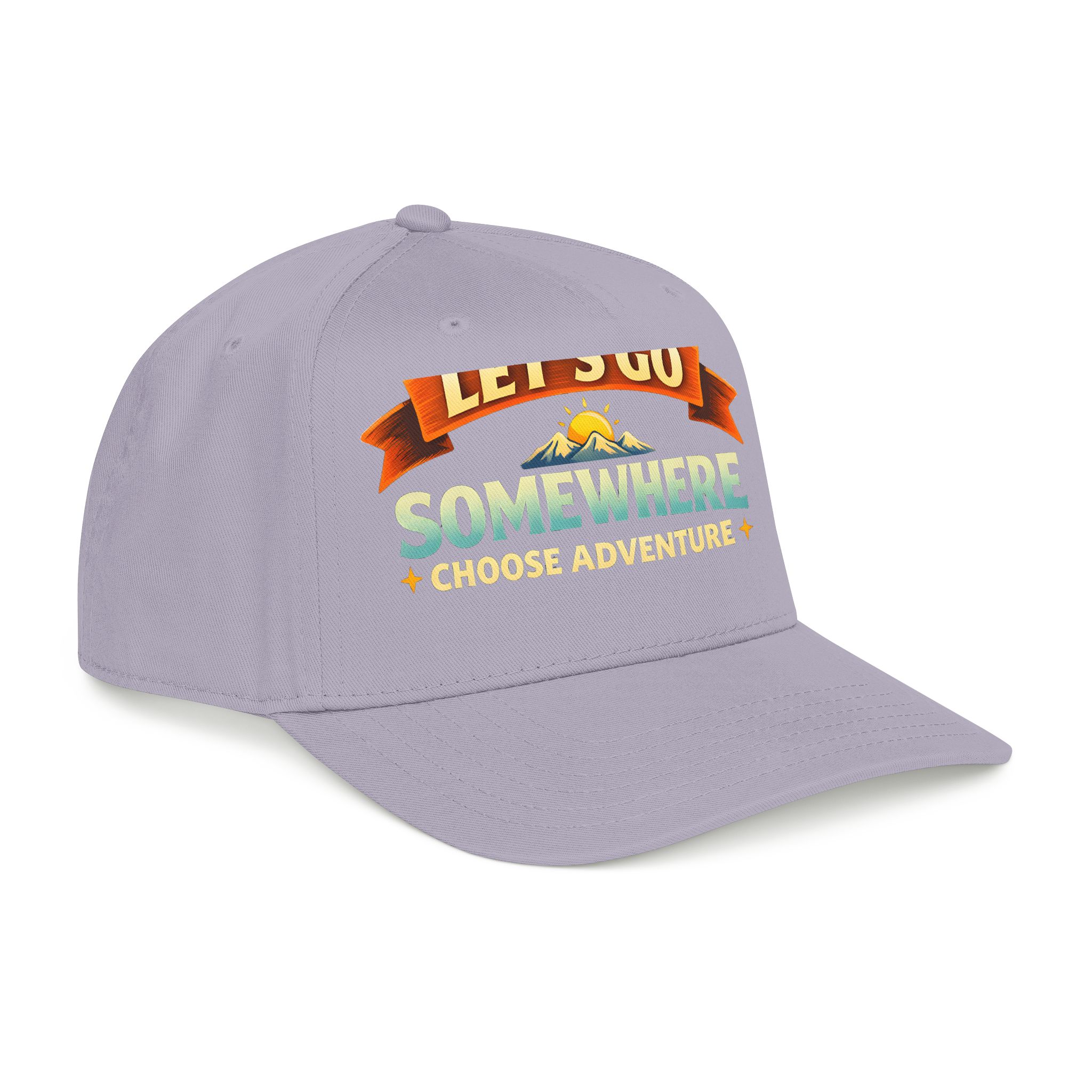Baseball Cap - "Lets Go Somewhere" Design Scenic-Line