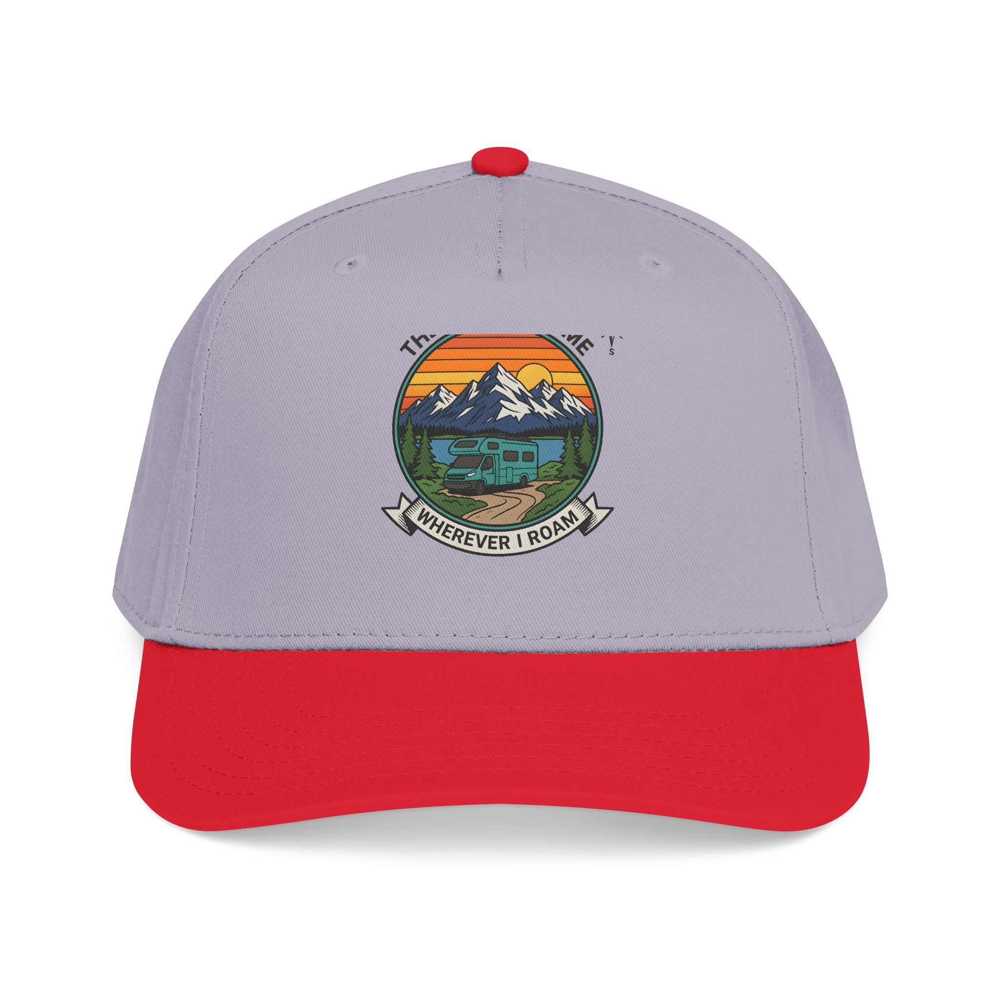 6338047604684466882_2048.jpeg Baseball Cap — "The Road Is Home, Wherever I Roam"