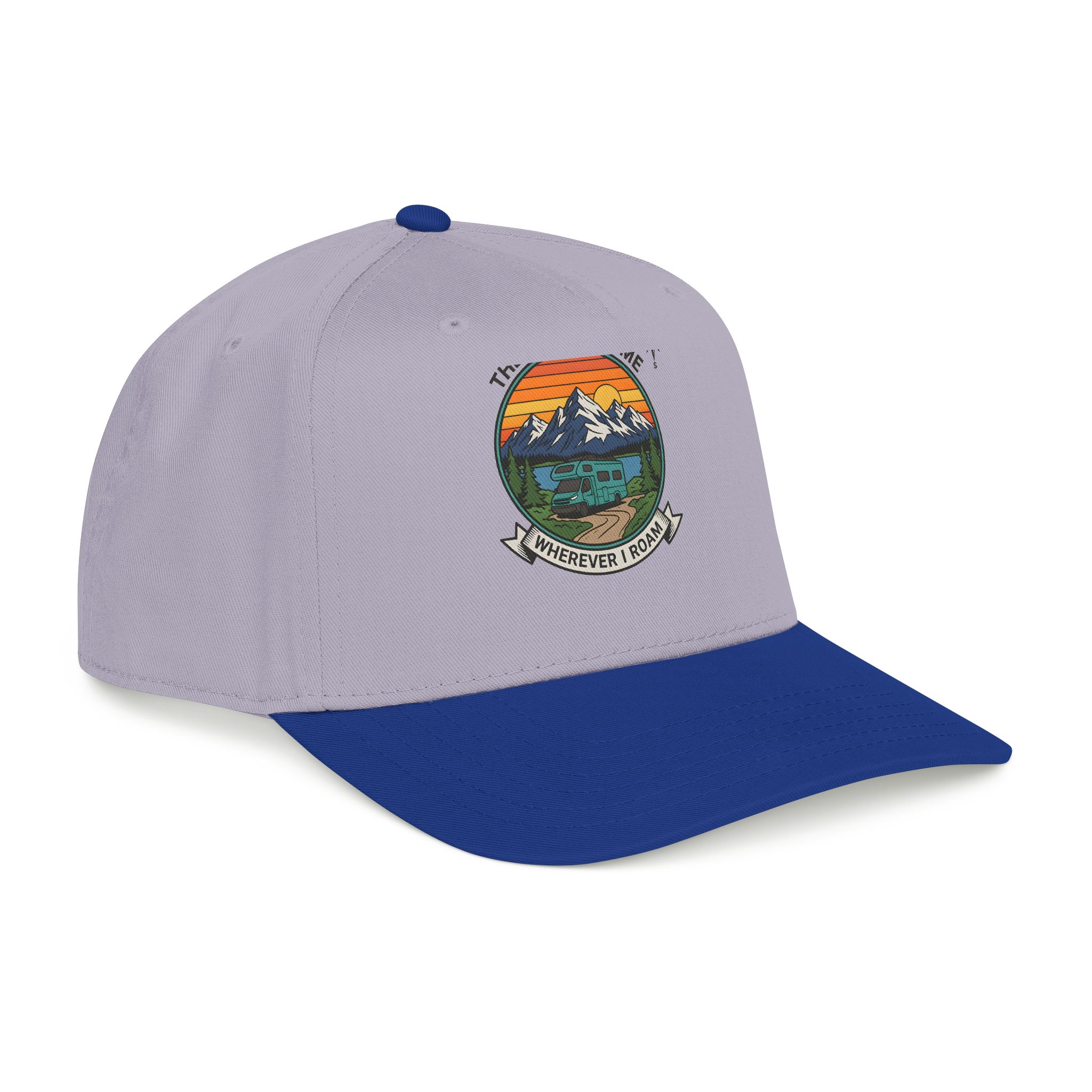 6396028310955577814_2048.jpeg Baseball Cap — "The Road Is Home, Wherever I Roam"