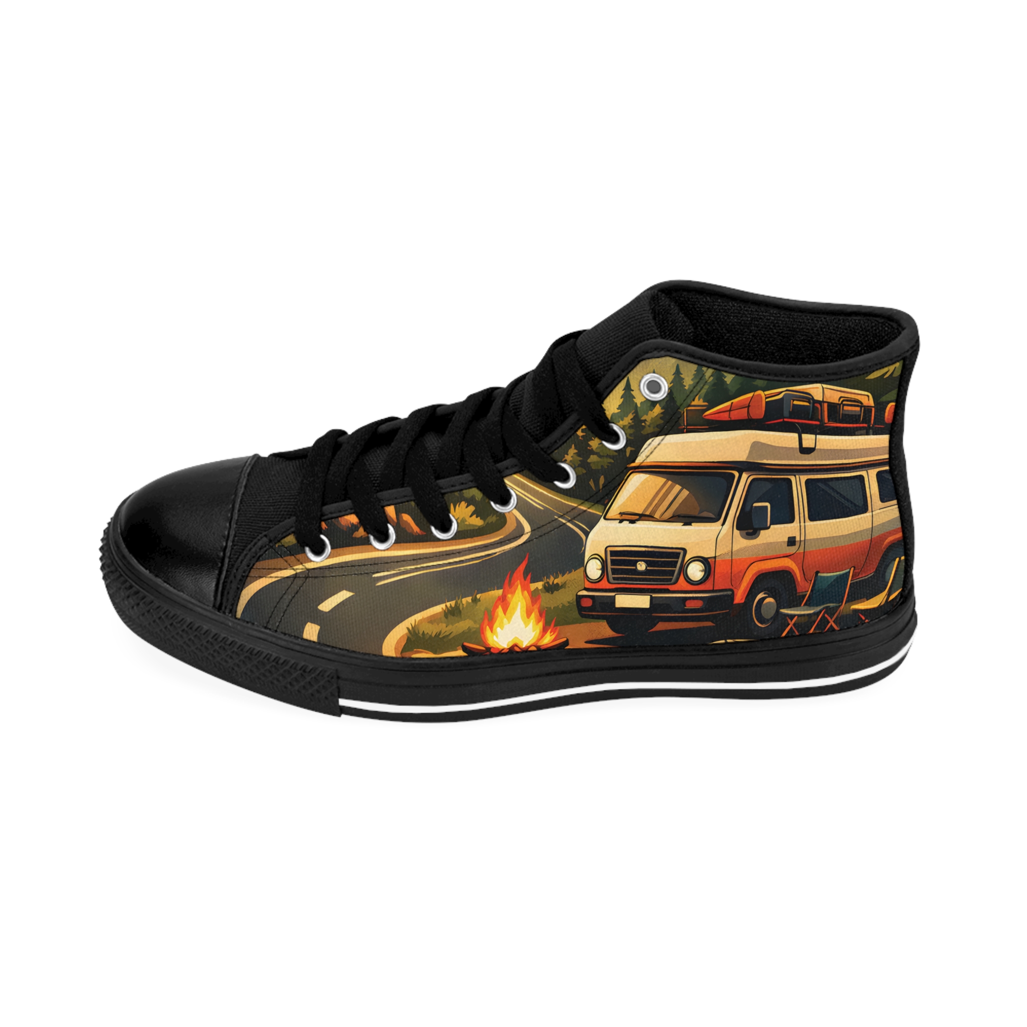 642724524411349717_2048.jpeg Women's Classic Sneakers – Orange Camper Print (Scenic-Line)